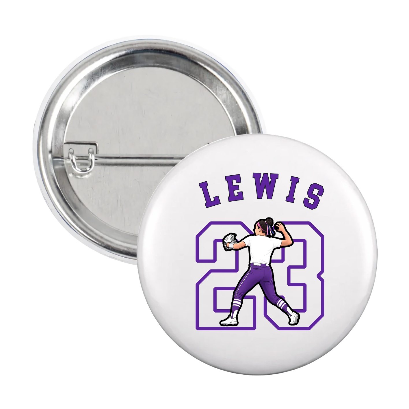 Game Day Button — Shirsey Arch in White