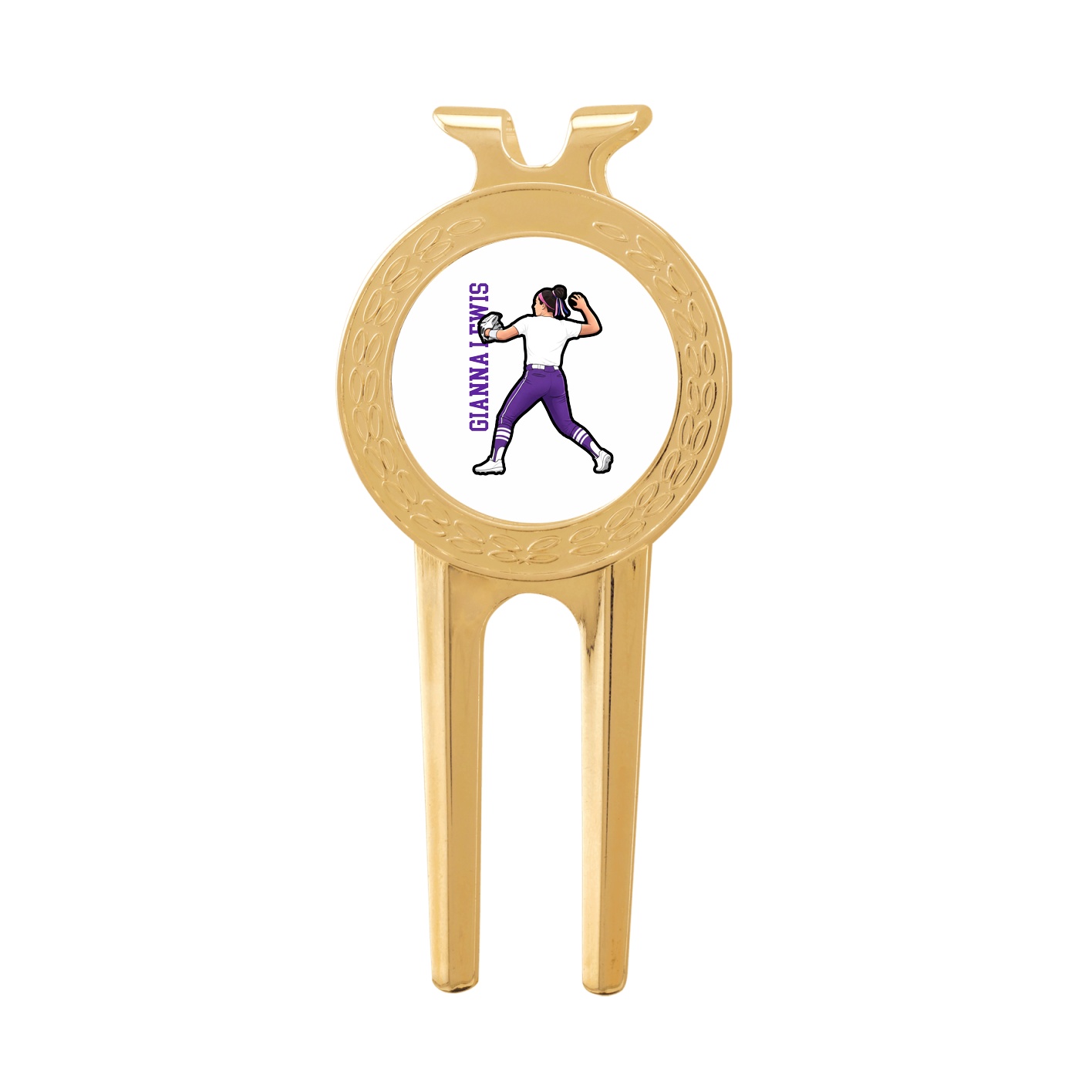 Divot Tool with Ball Marker — Name Vertical in Classic