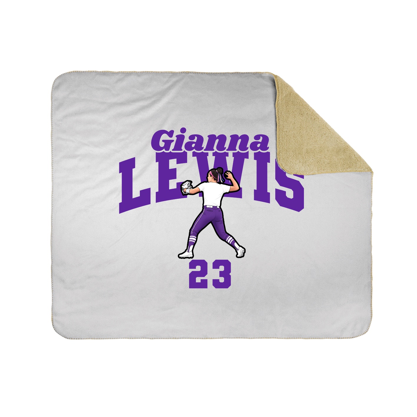 Throw Blanket — Signature Arch in White
