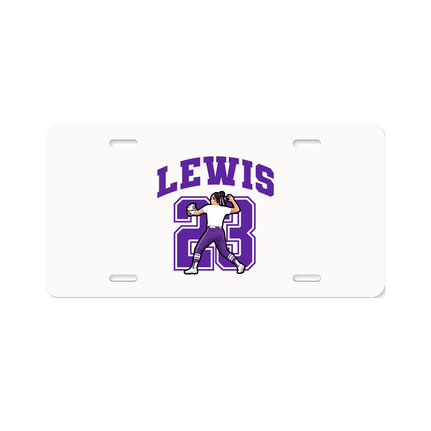 License Plate — Number in Classic