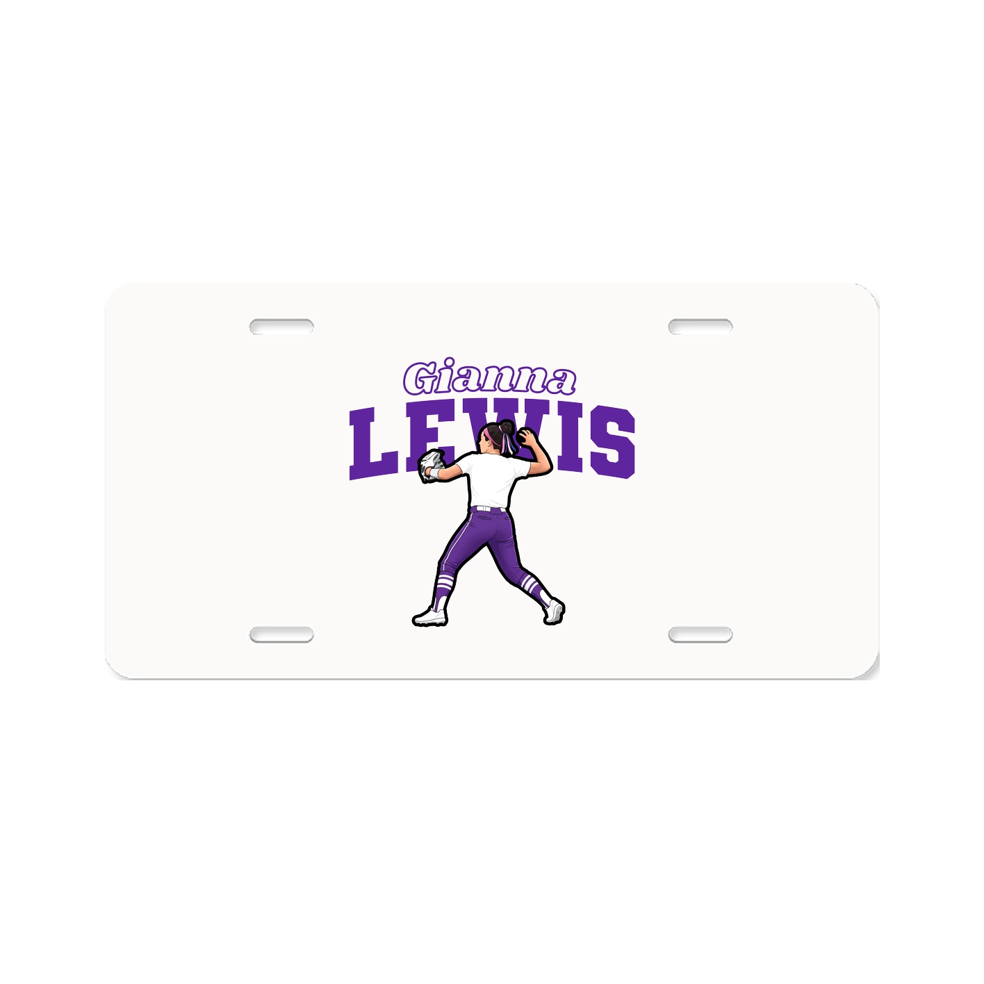 License Plate — Name Arch in Classic