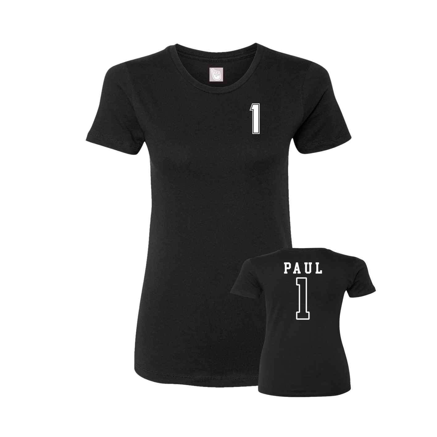 Womens Tee — Chest Back in Black