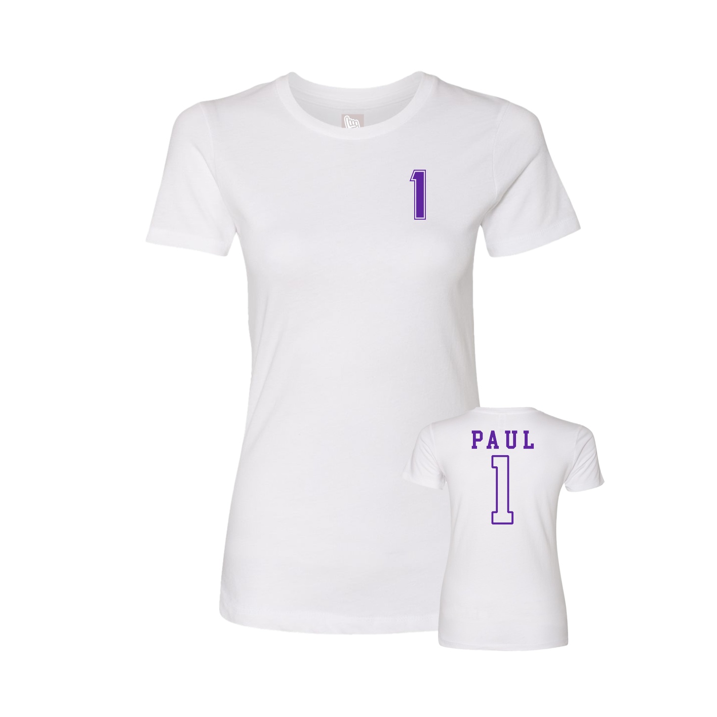 Womens Tee — Chest Back in White