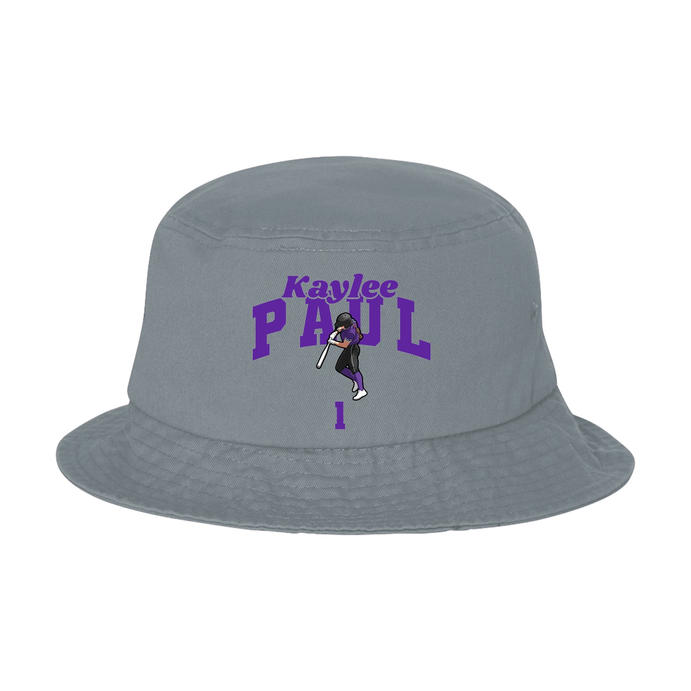 Bucket Cap — Signature Arch in Grey
