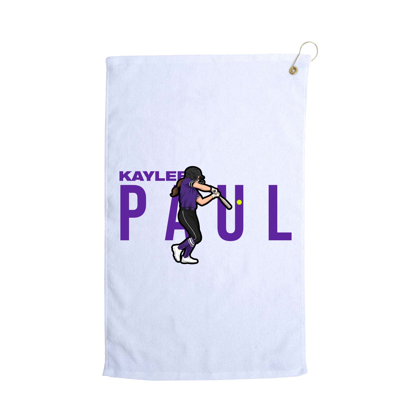 Golf Towel — Player Name in White