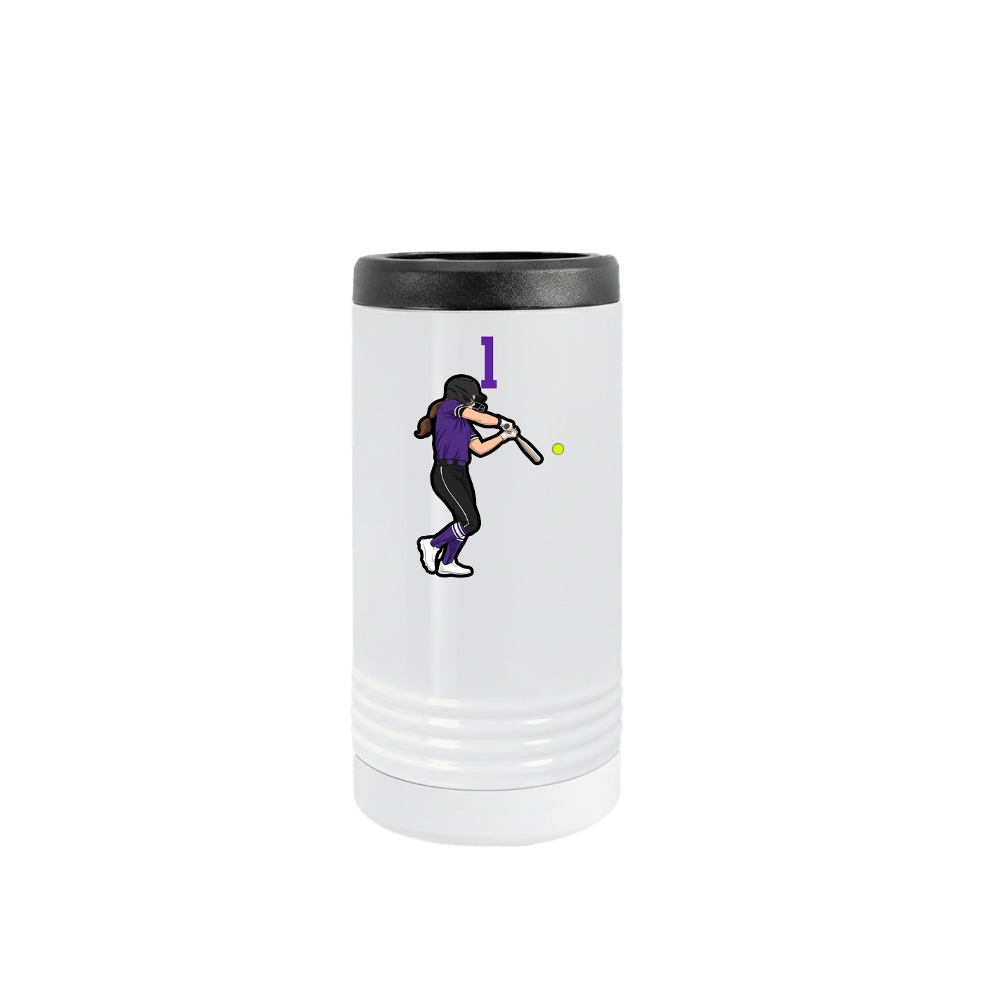 Slim Beverage Holder — Number Top in White