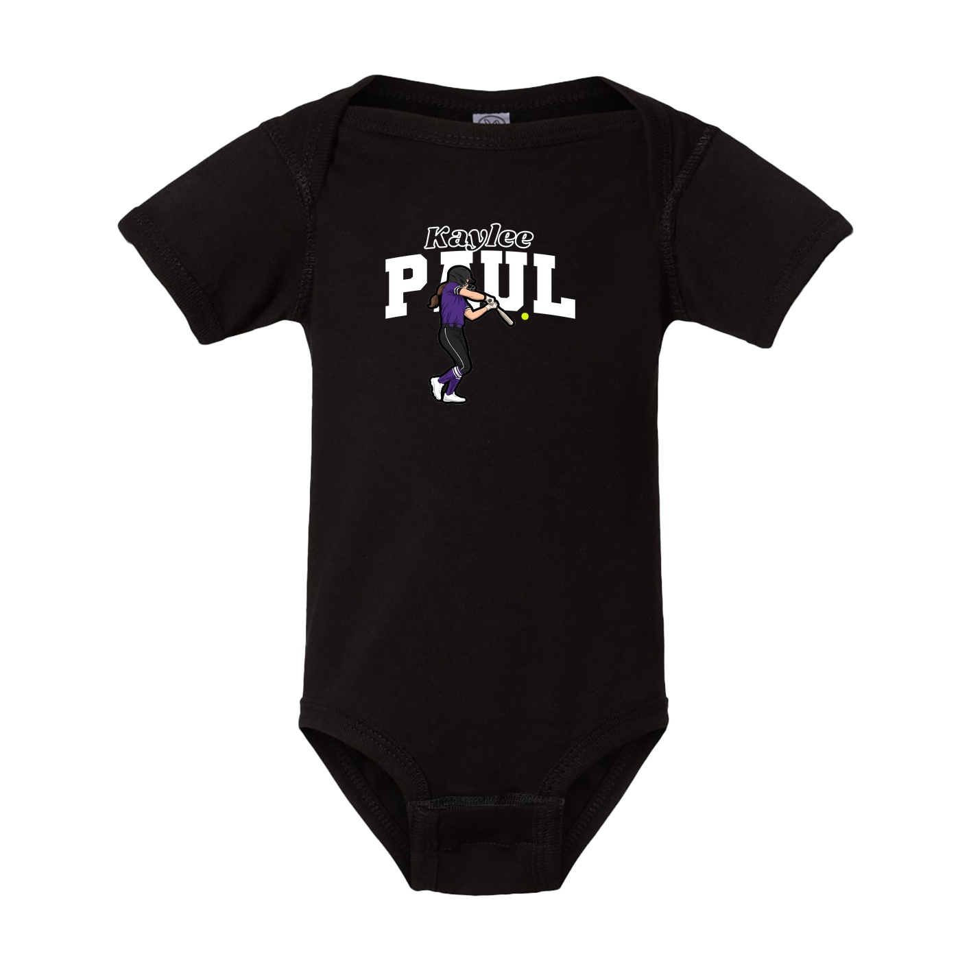 Baby Onesie — Name Arch in Black