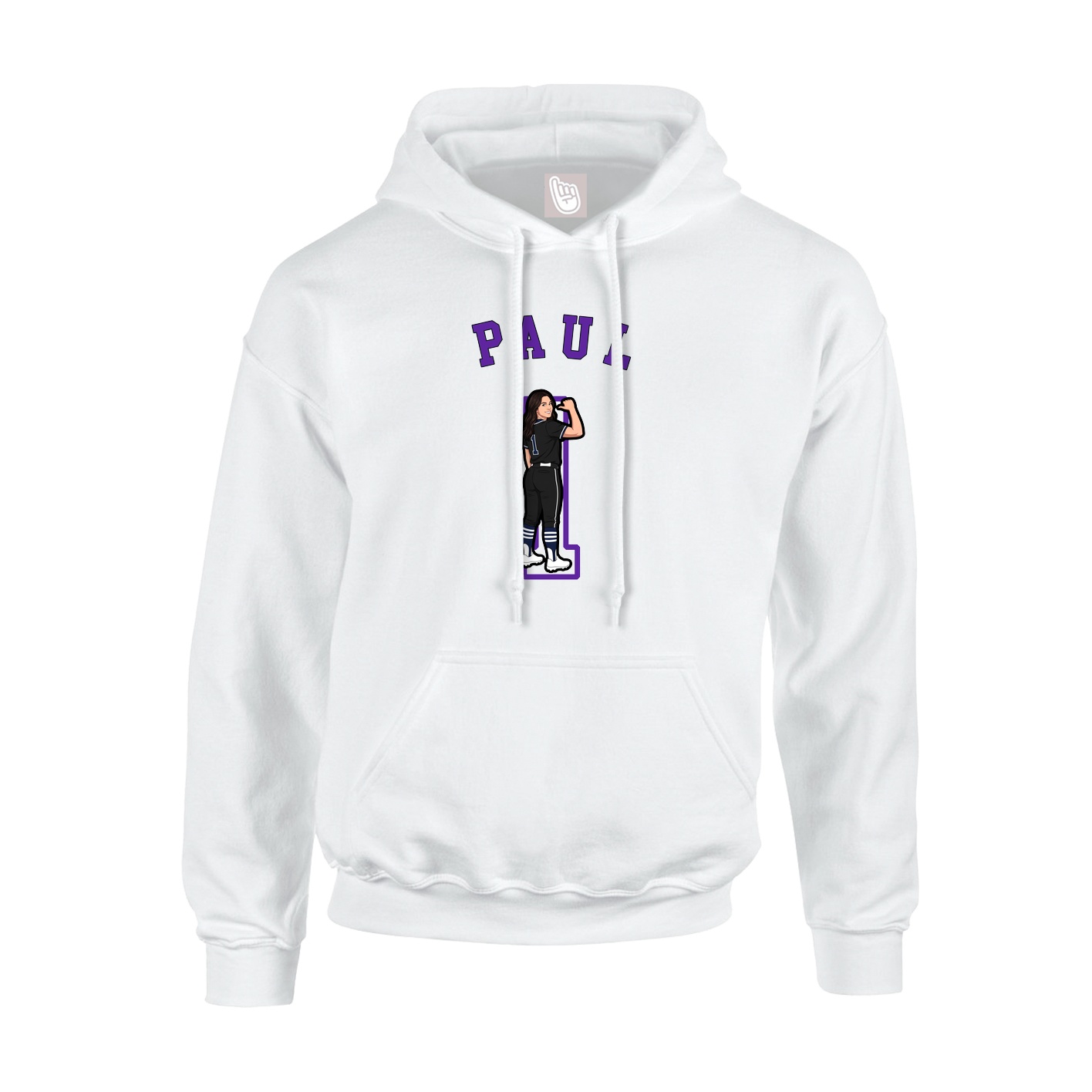 Hoodie — Shirsey Arch in White