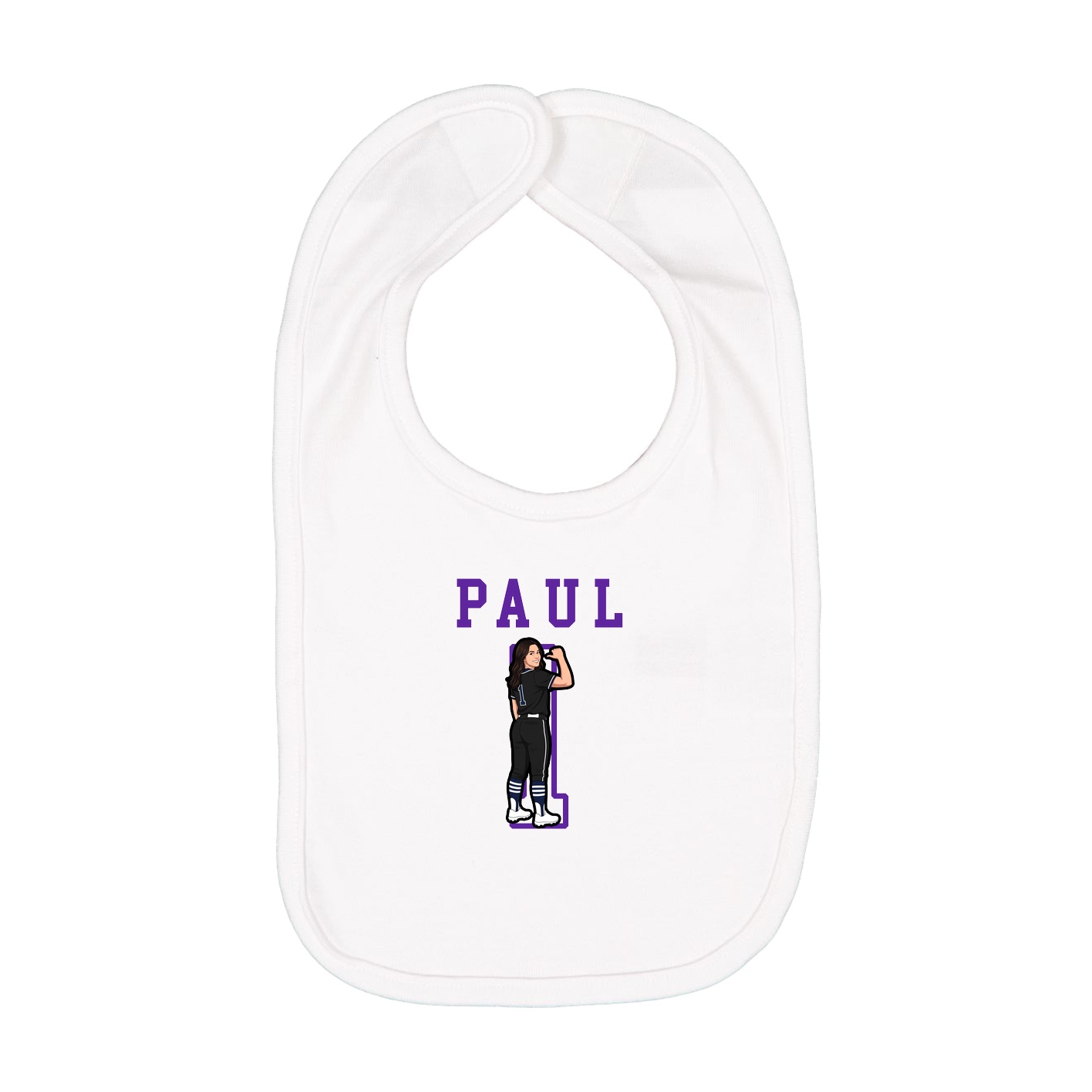 Infant Bib — Shirsey in White