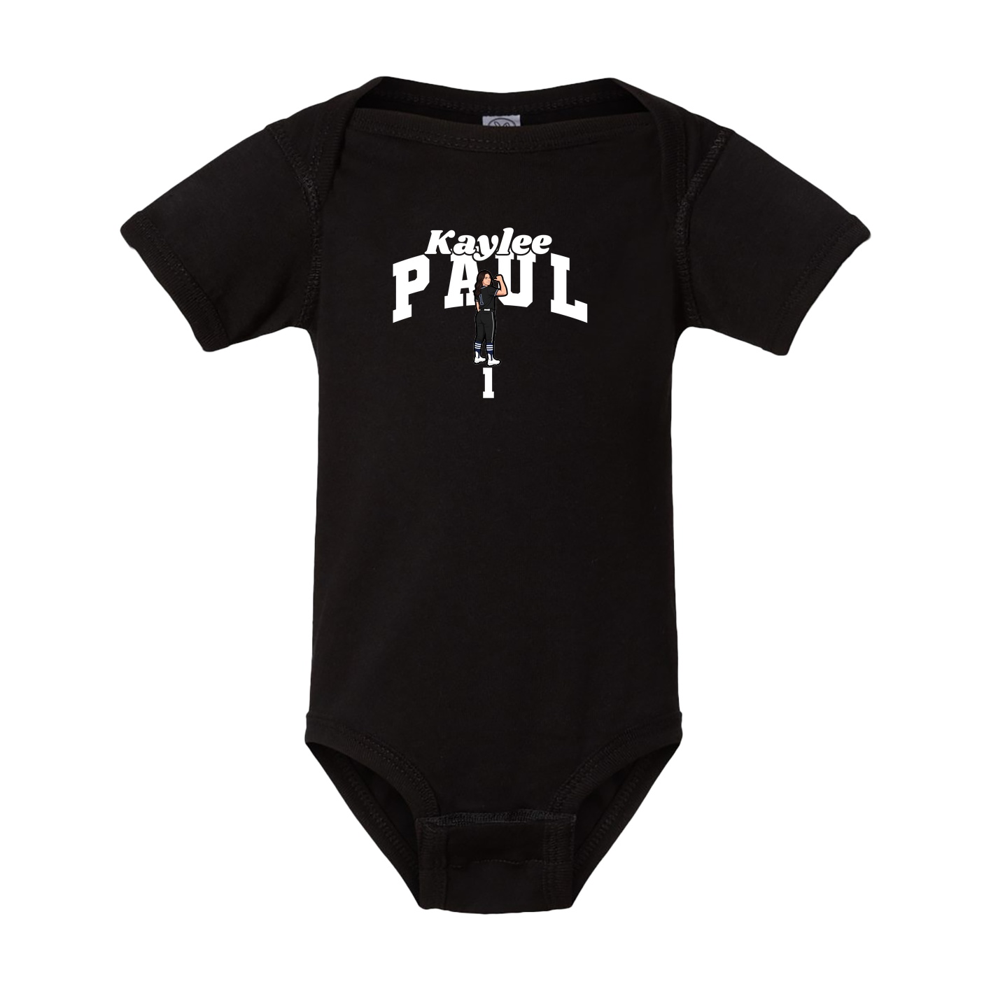 Baby Onesie — Signature Arch in Black