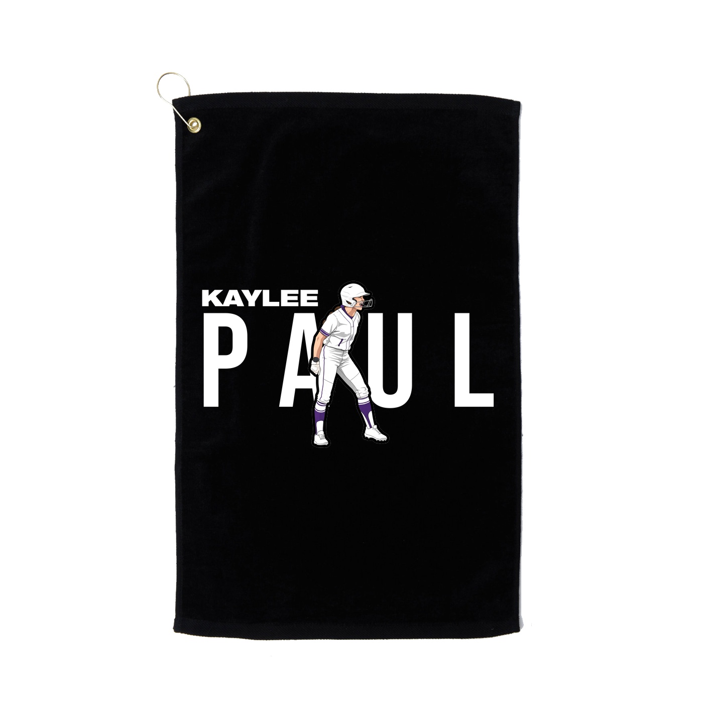Golf Towel — Player Name in Black