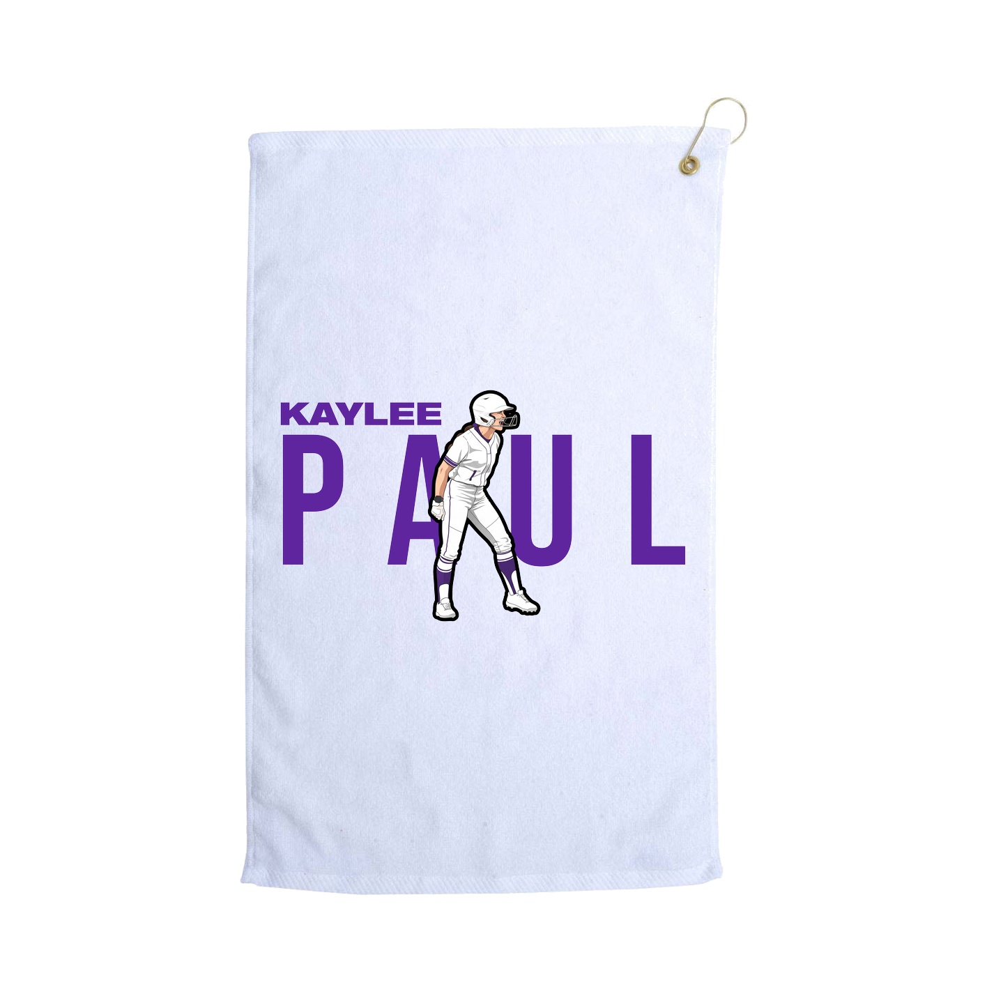 Golf Towel — Player Name in White