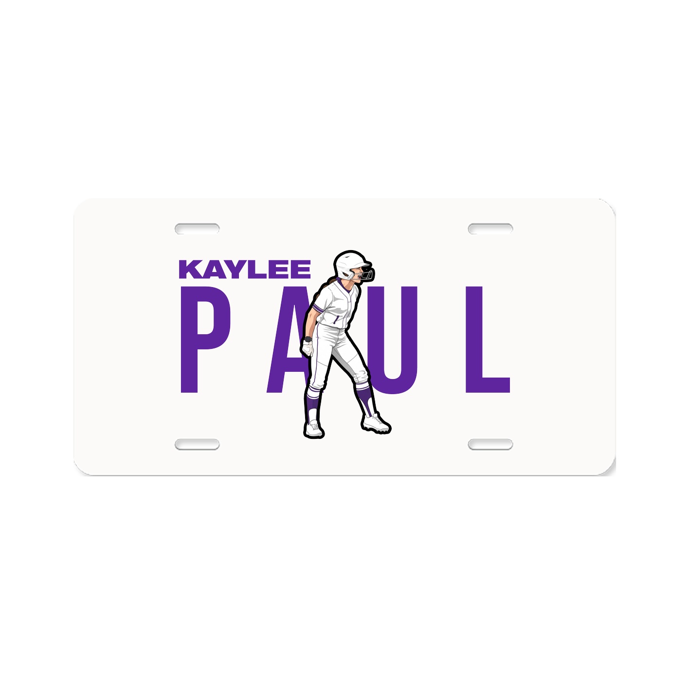 License Plate — Player Name in Classic