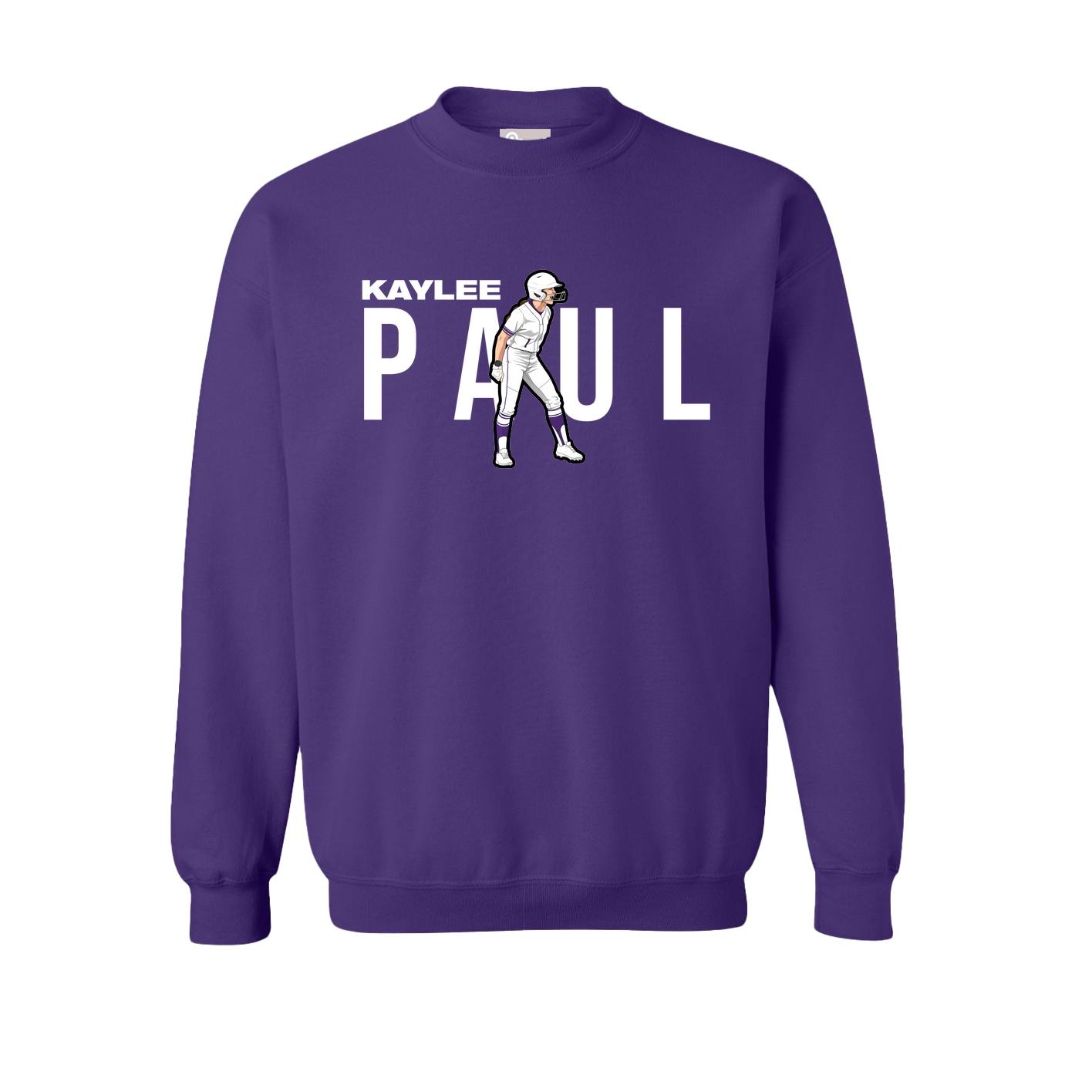 Fleece Crew — Player Name in Purple