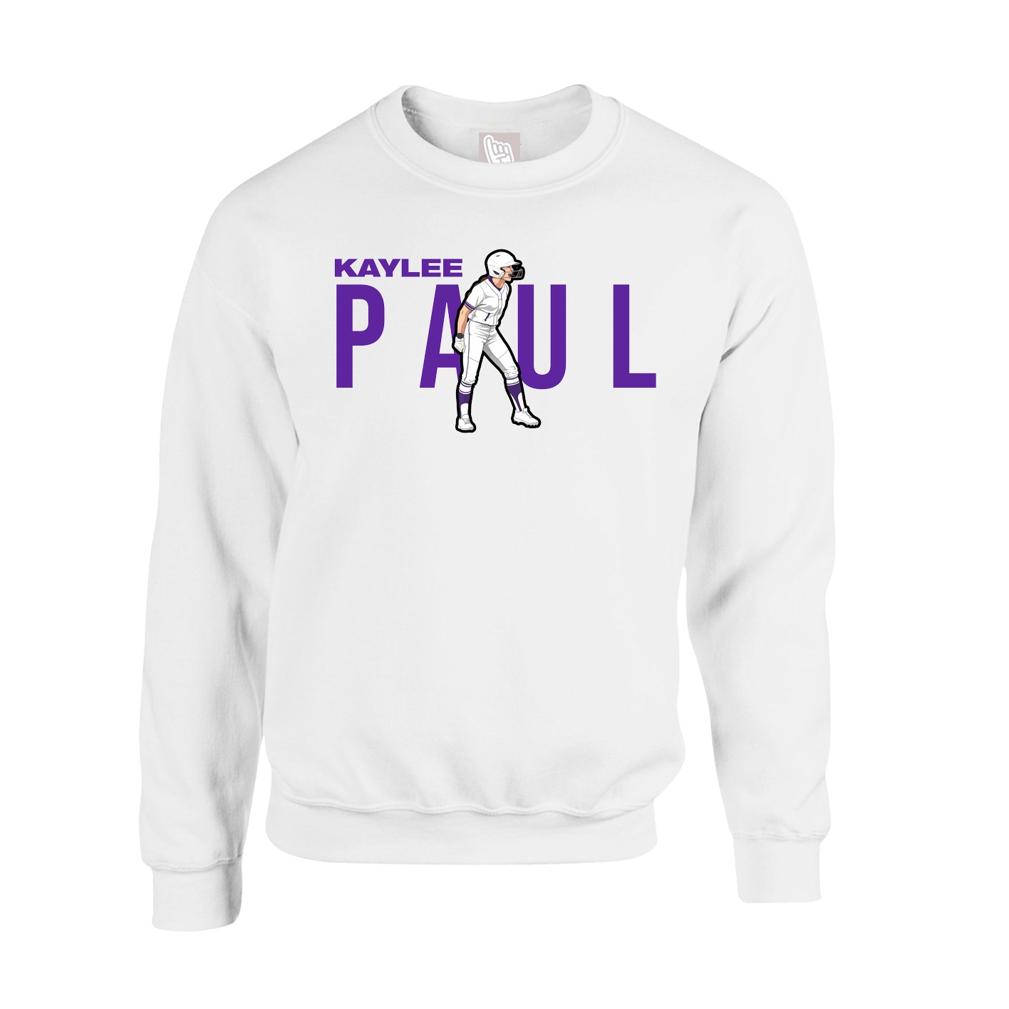 Fleece Crew — Player Name in White
