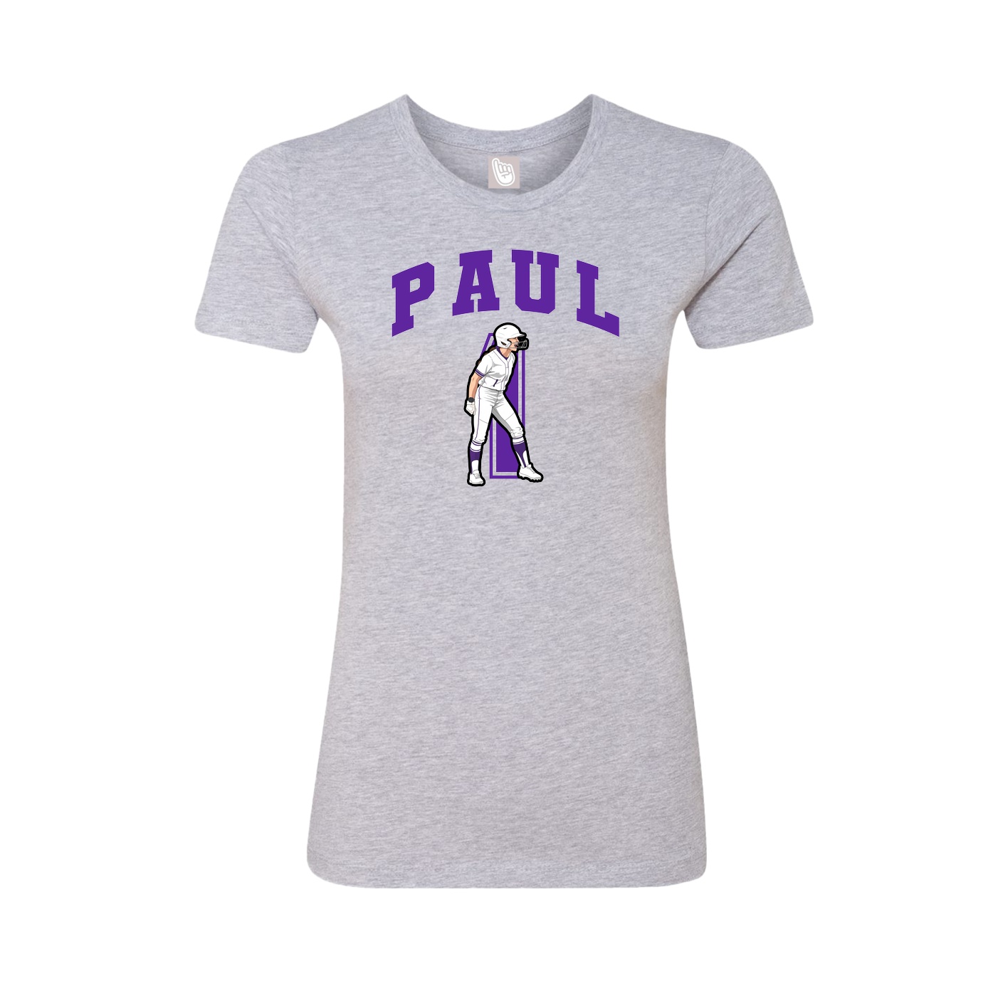 Womens Tee — Number in Grey