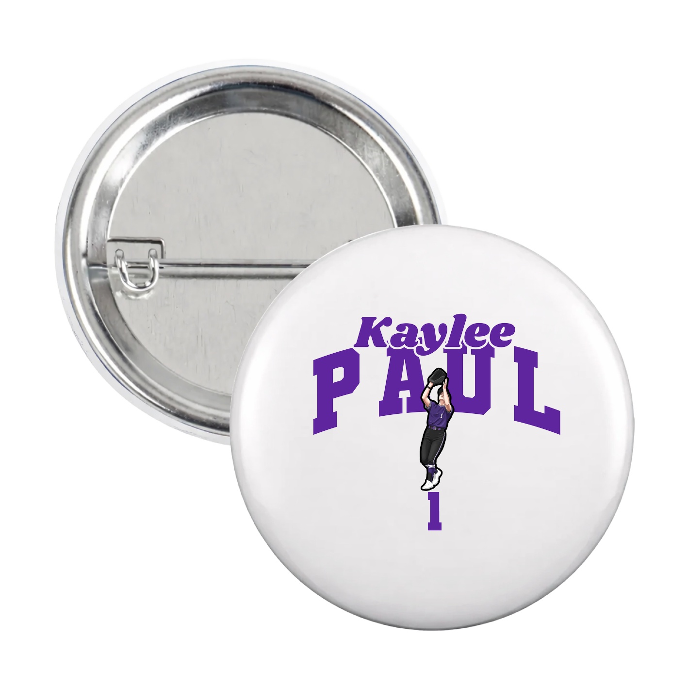 Game Day Button — Signature Arch in White