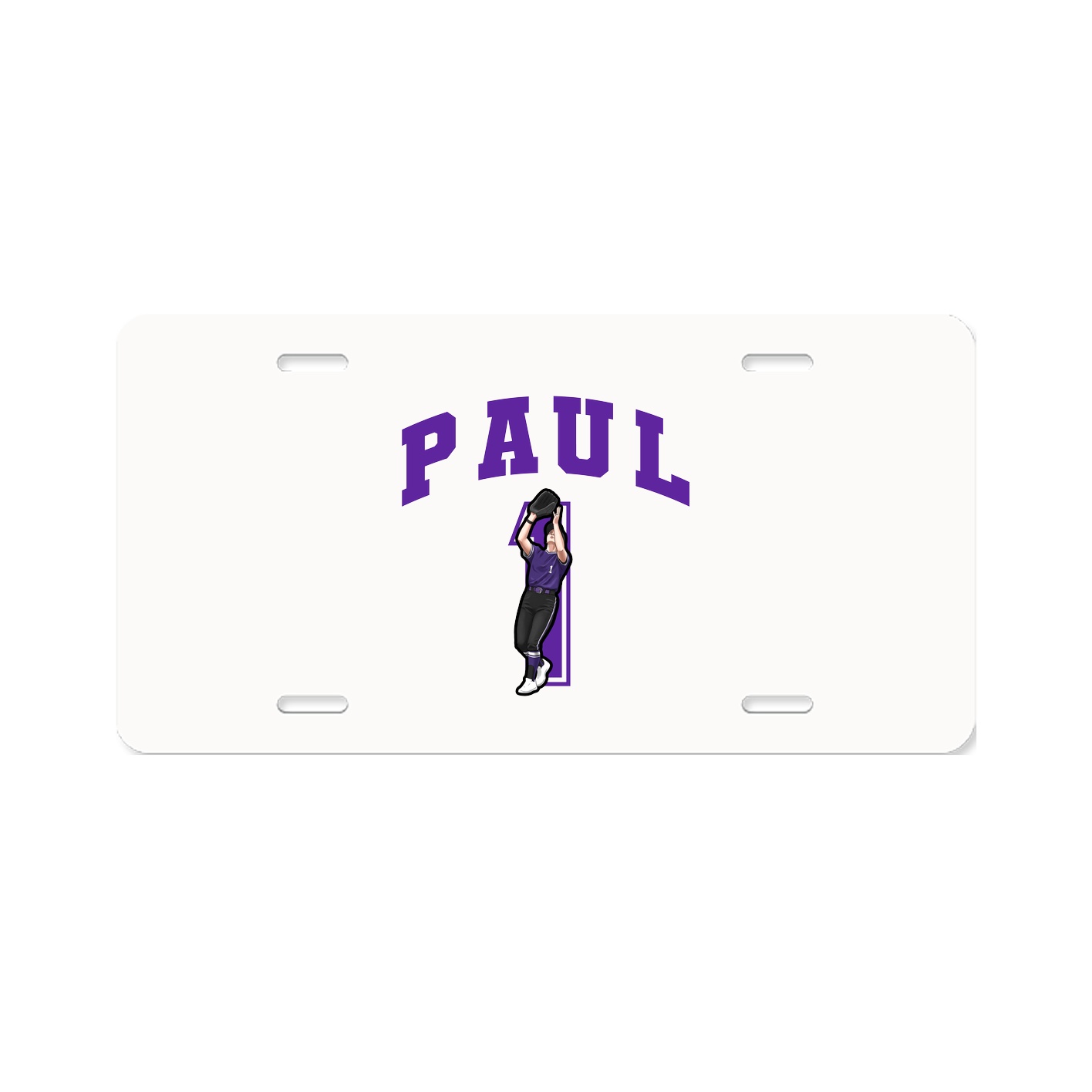 License Plate — Number in Classic