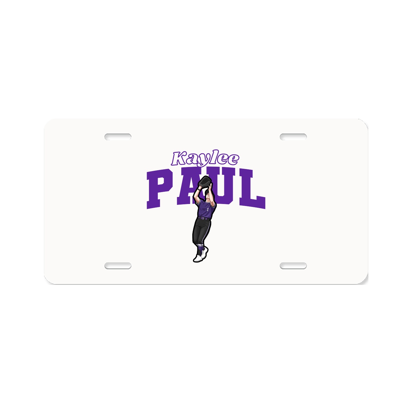 License Plate — Name Arch in Classic