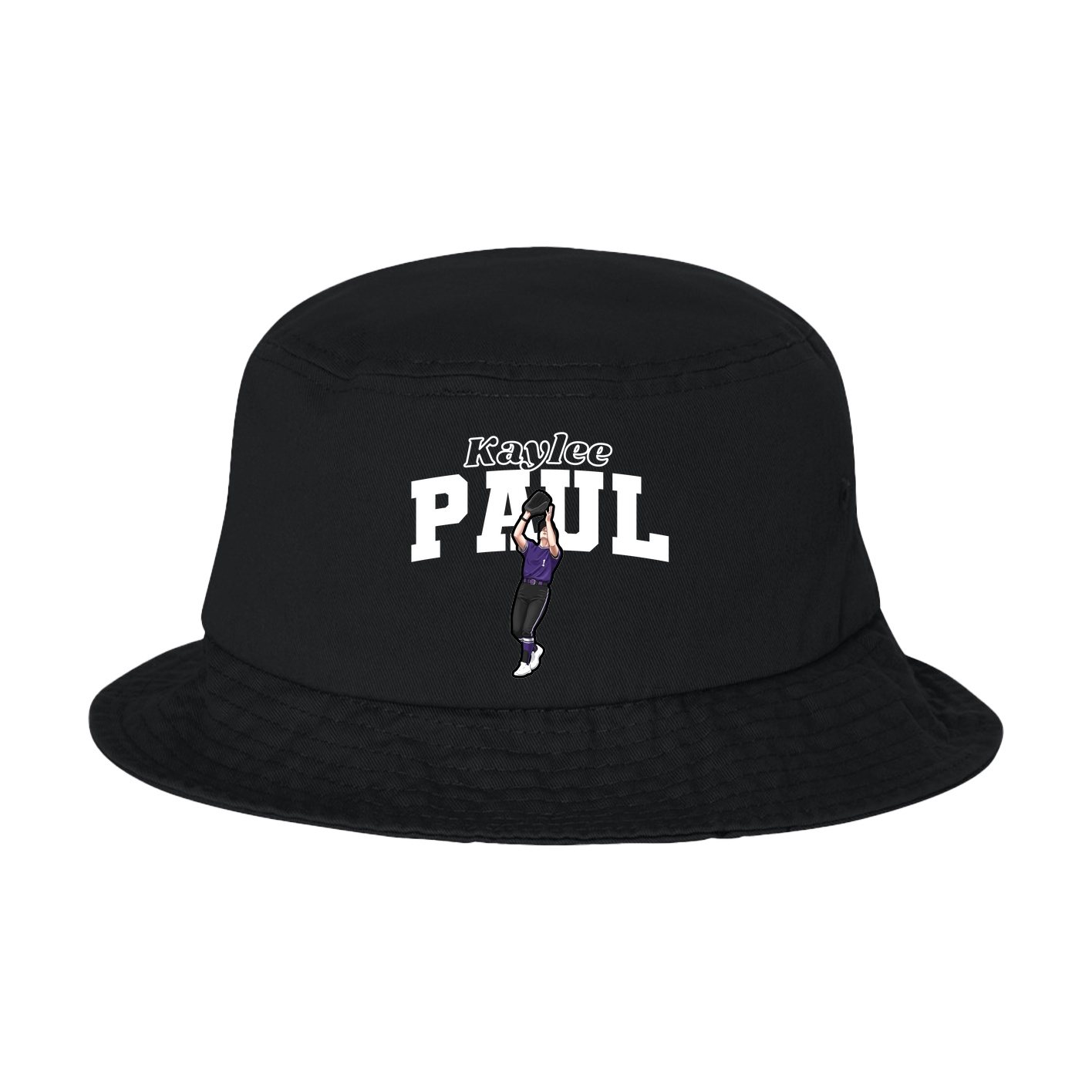 Bucket Cap — Name Arch in Black