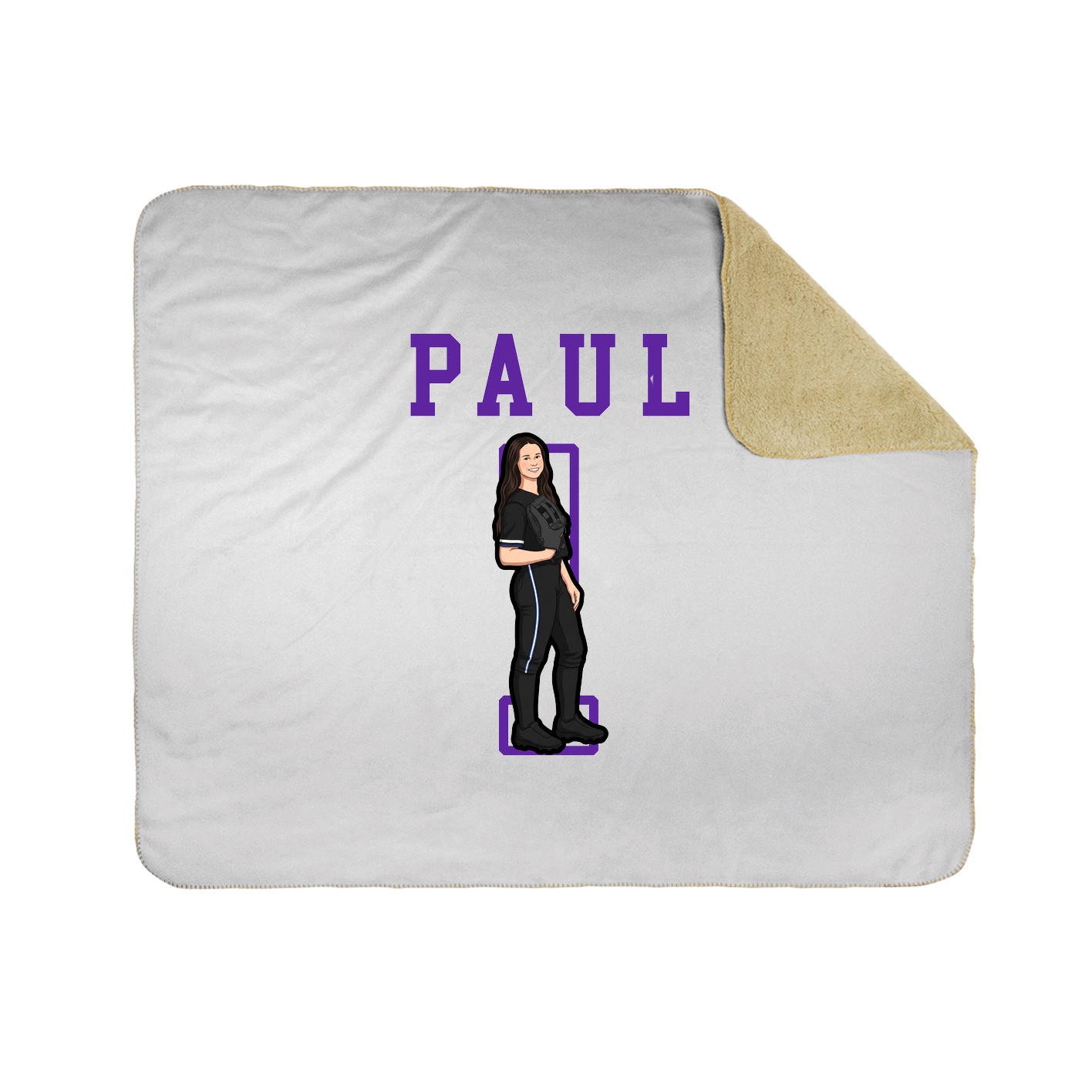 Throw Blanket — Shirsey in White