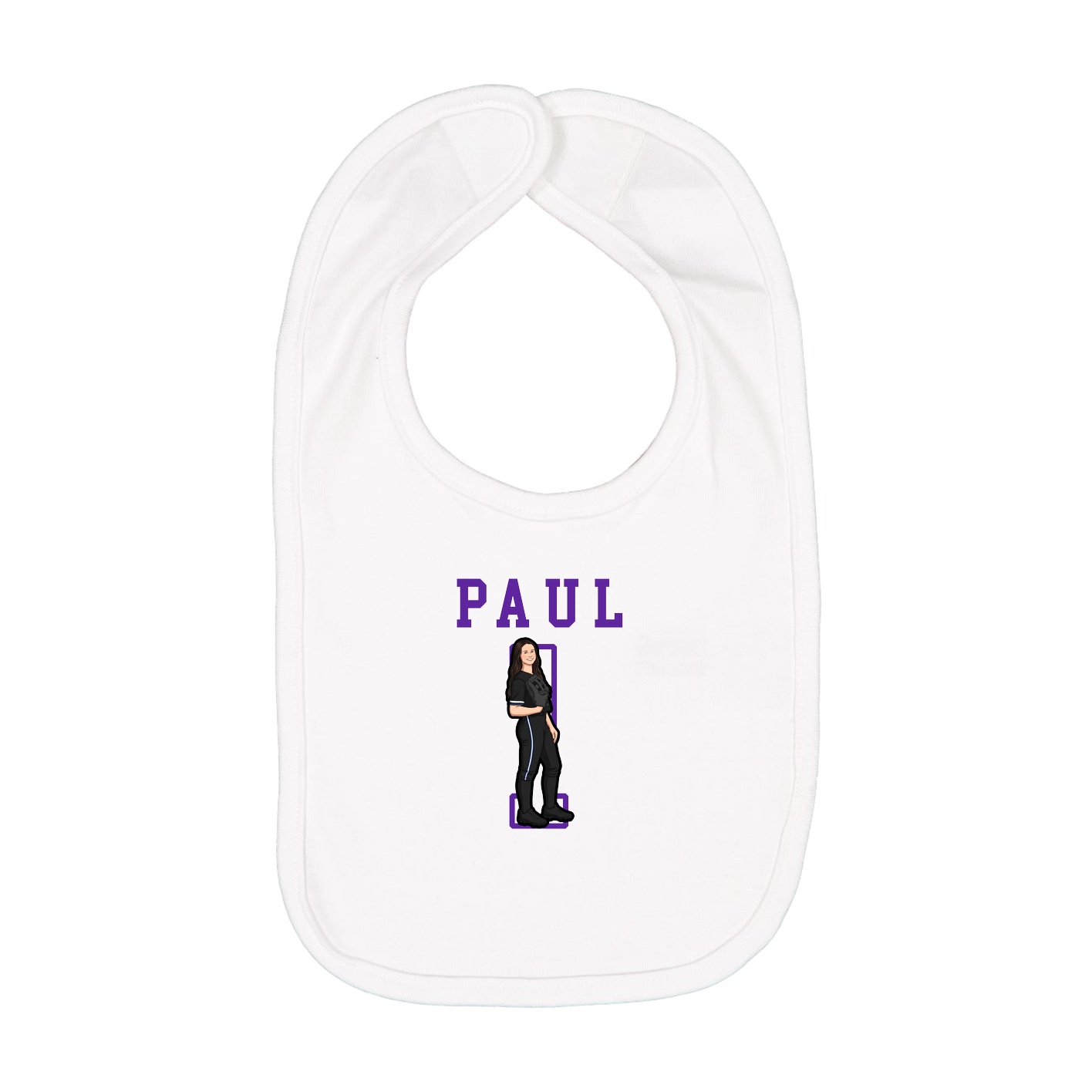Infant Bib — Shirsey in White