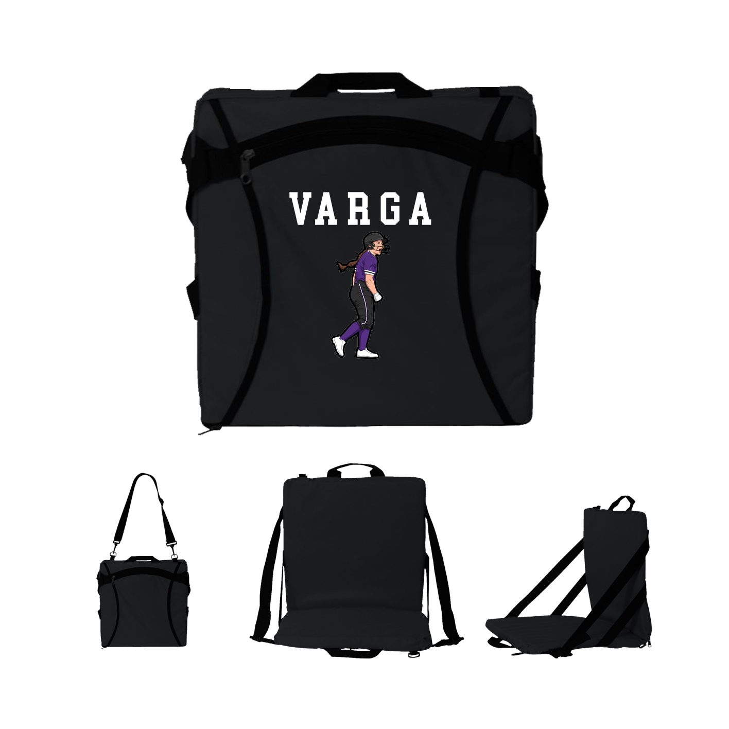 Folding Stadium Seat — Shirsey in Black
