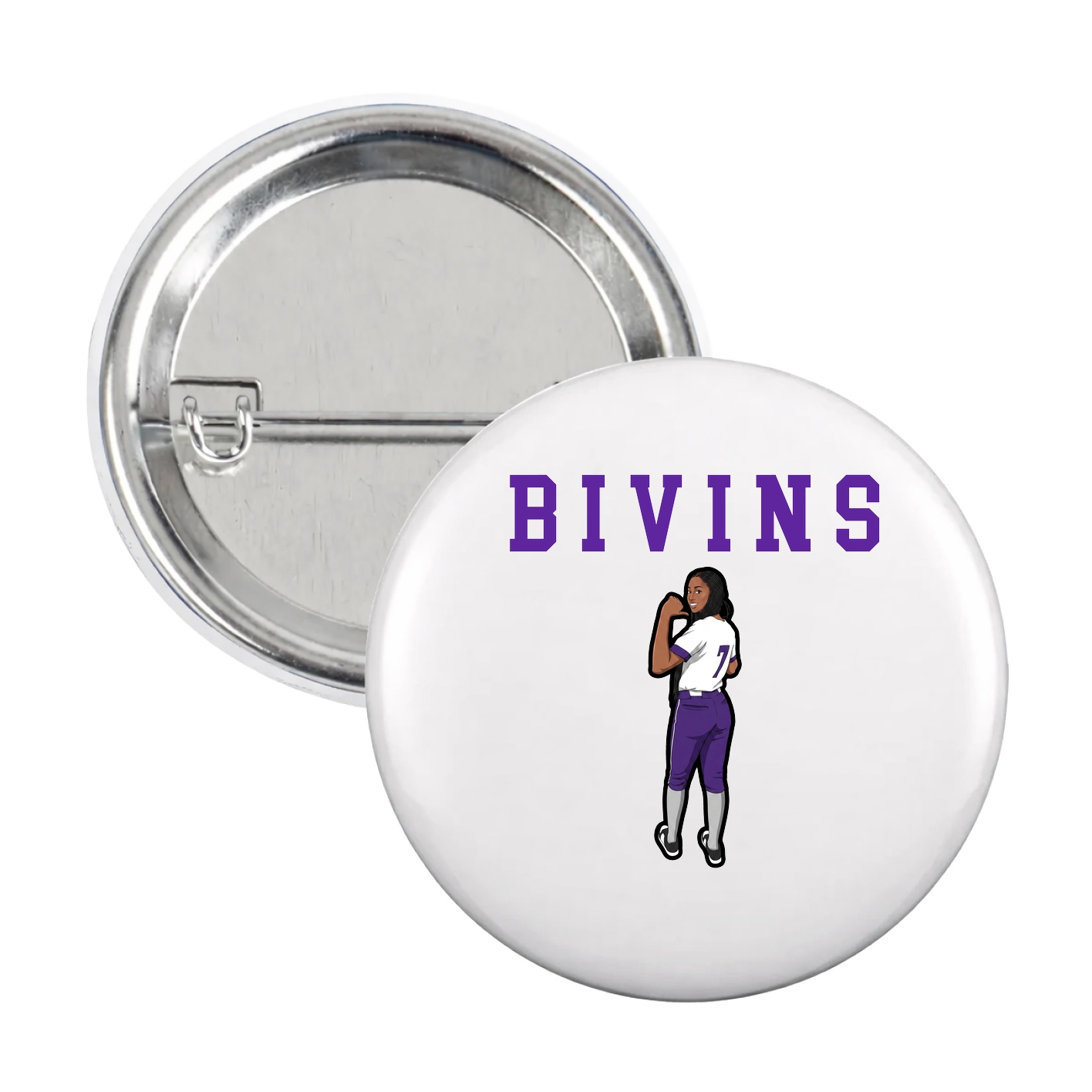 Game Day Button — Shirsey in White
