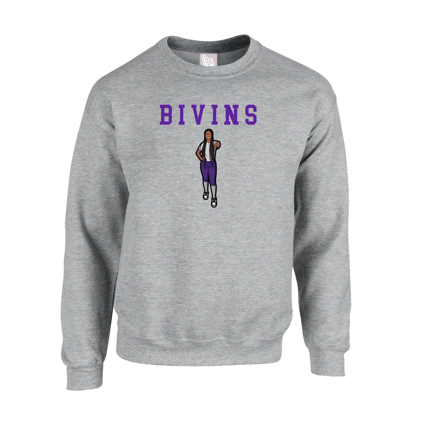 Fleece Crew — Shirsey in Grey