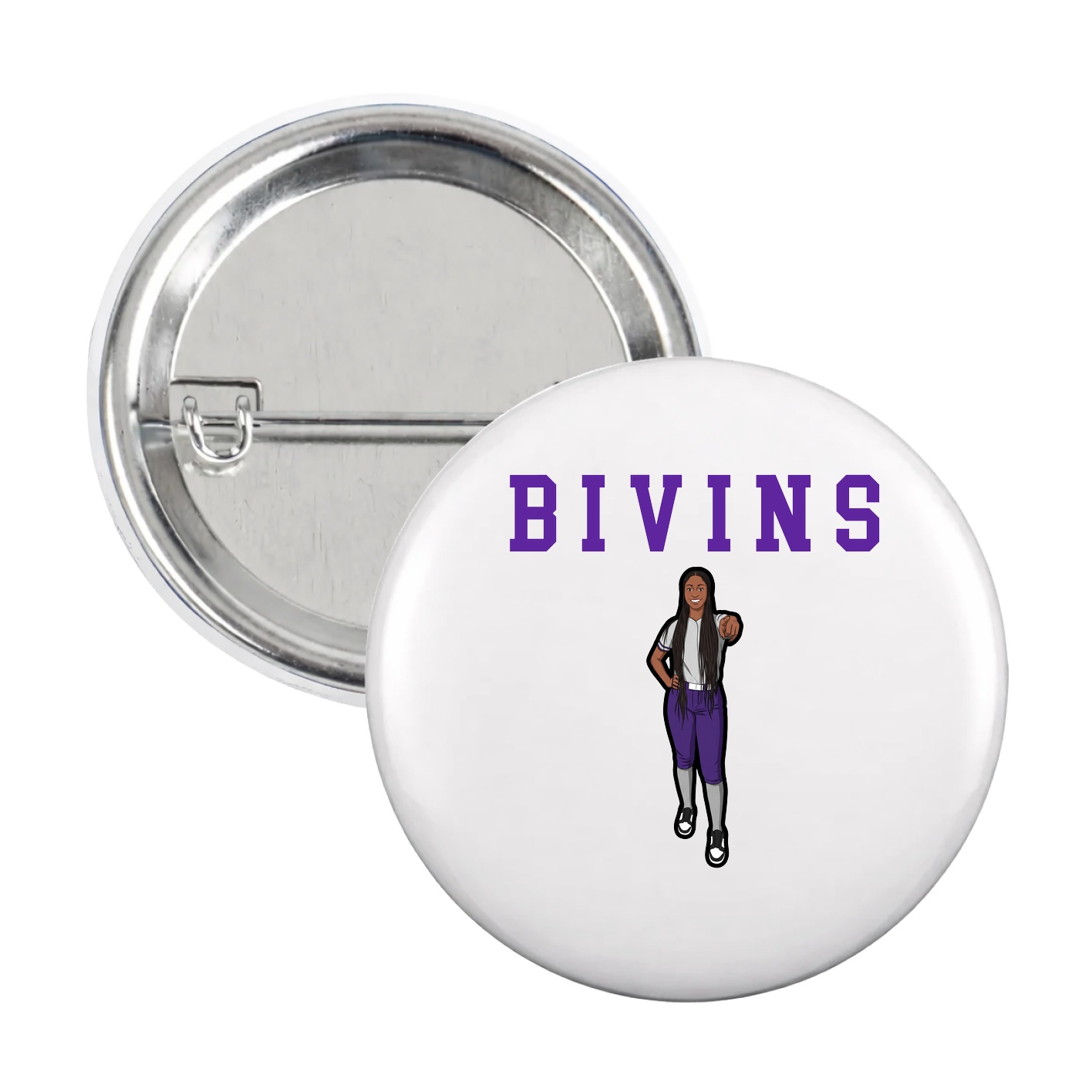 Game Day Button — Shirsey in White