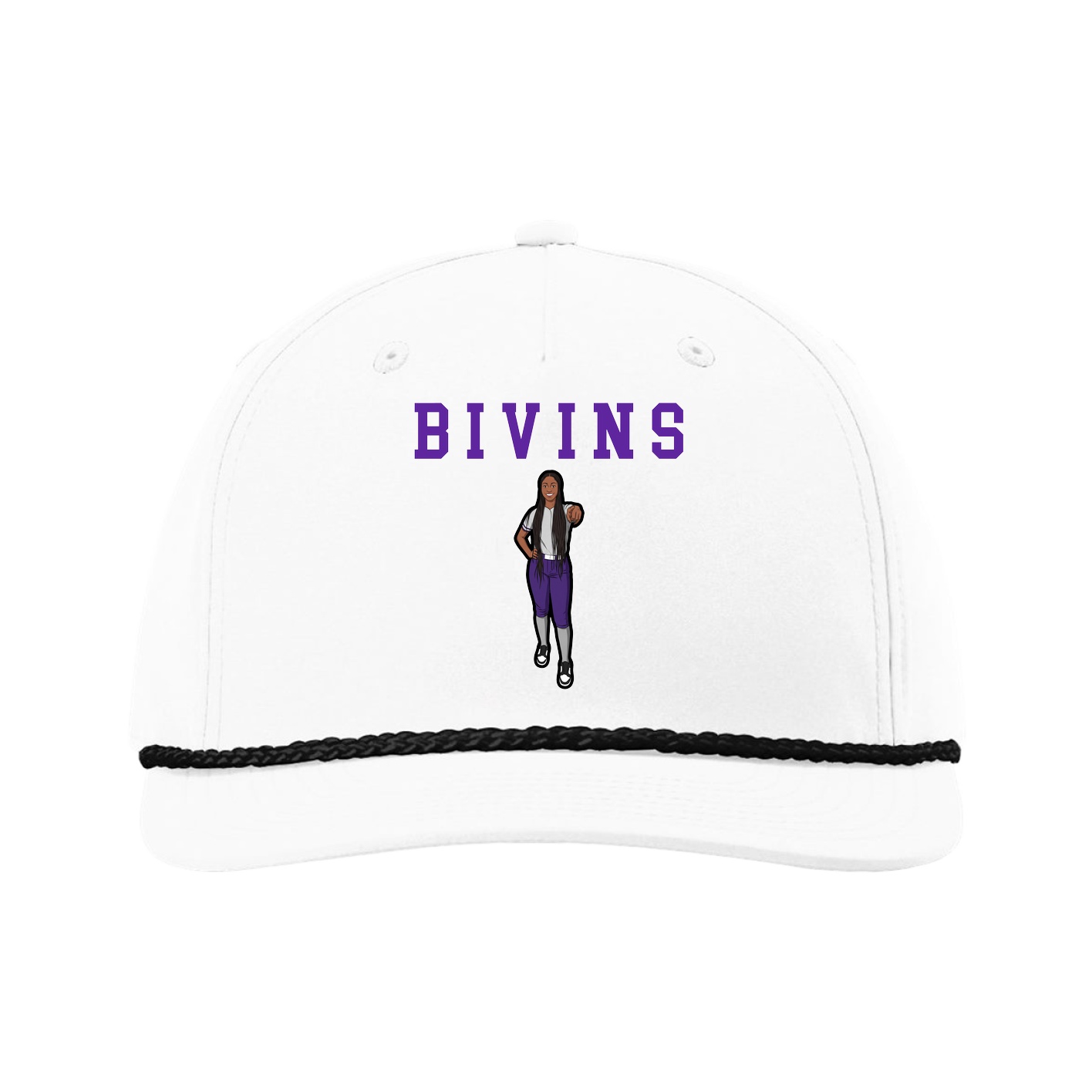 Five-Panel Classic Rope Cap — Shirsey in White