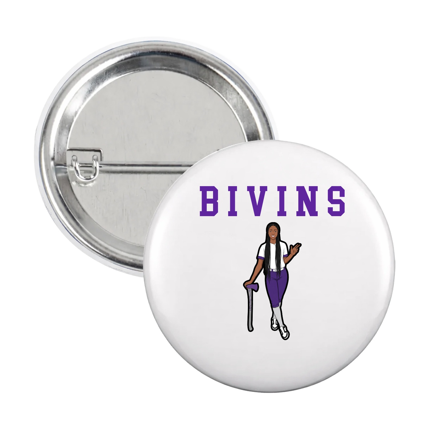 Game Day Button — Shirsey in White