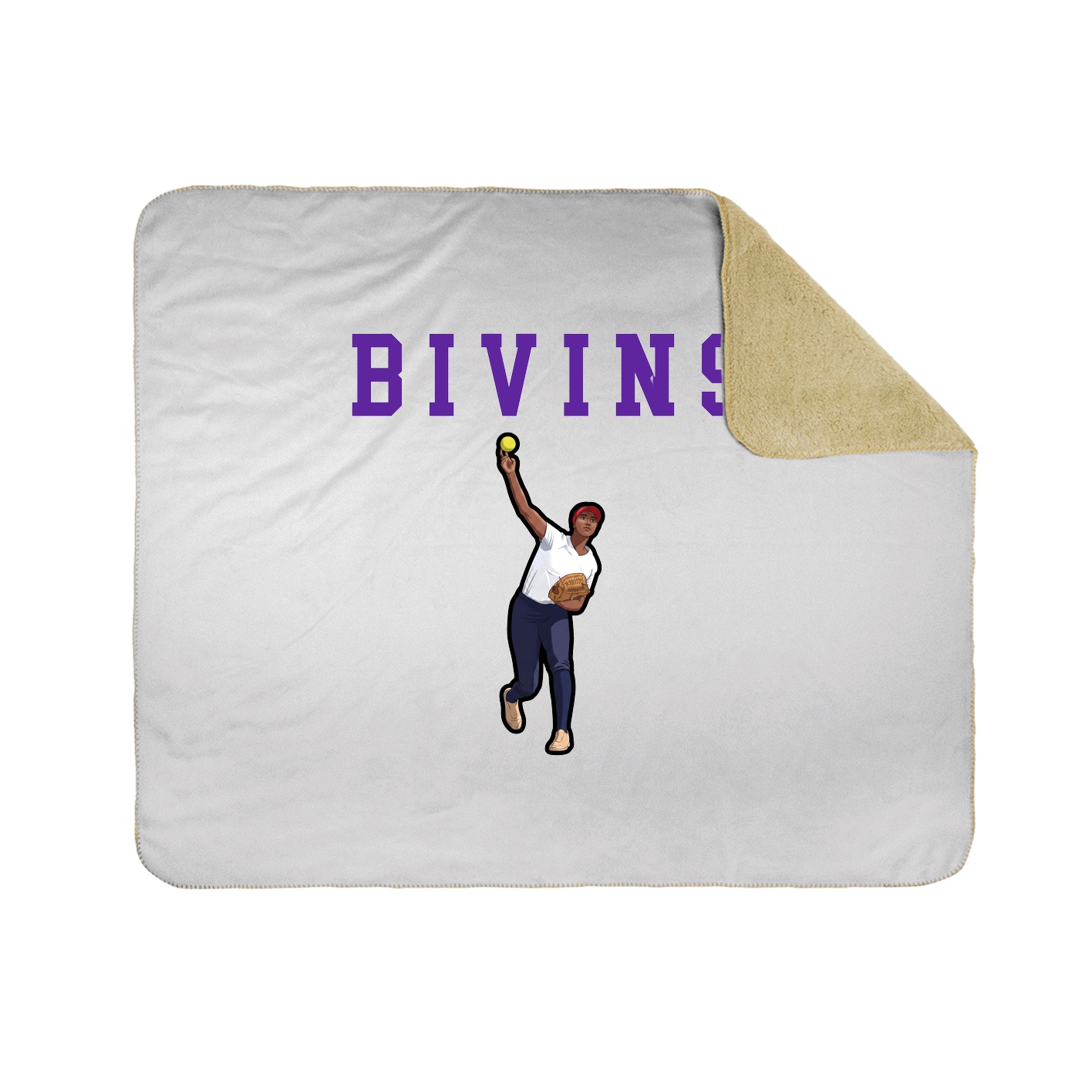 Throw Blanket — Shirsey in White