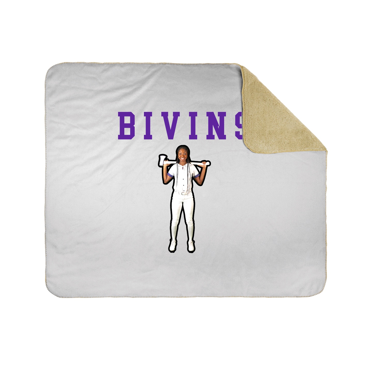 Throw Blanket — Shirsey in White