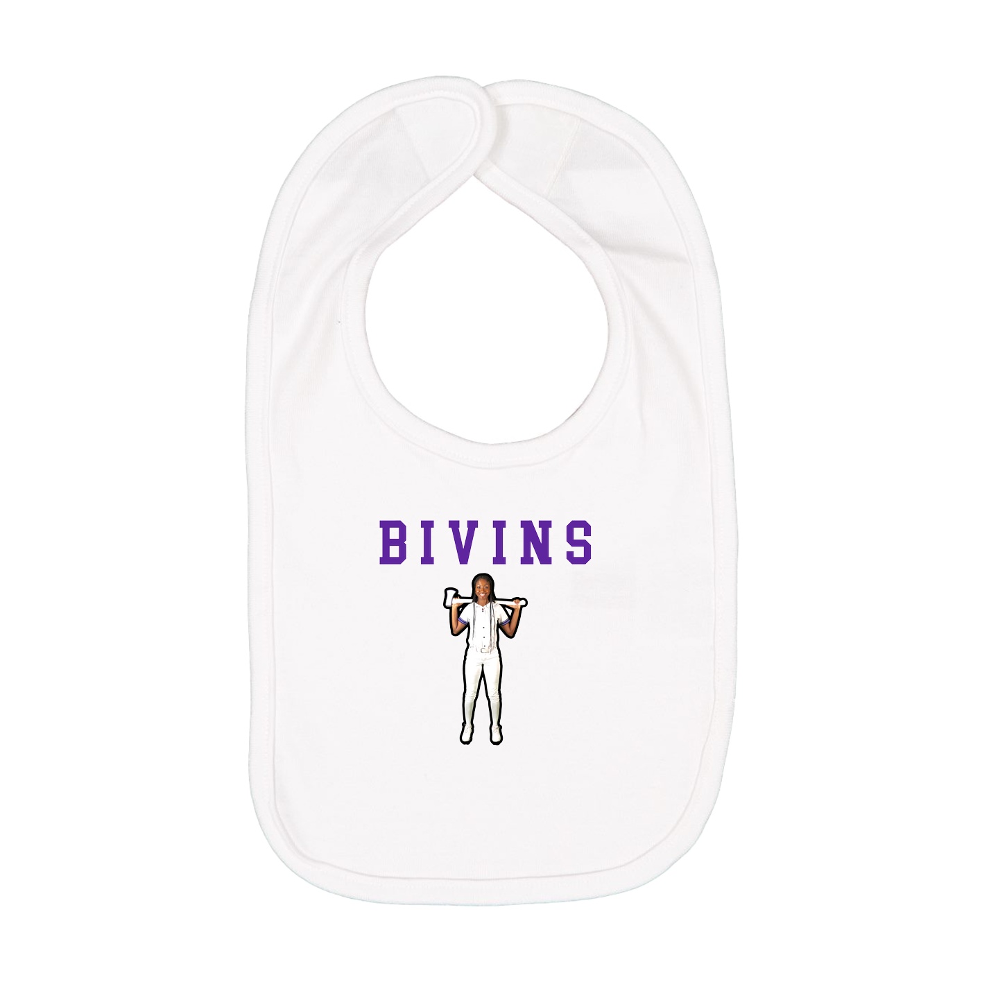 Infant Bib — Shirsey in White
