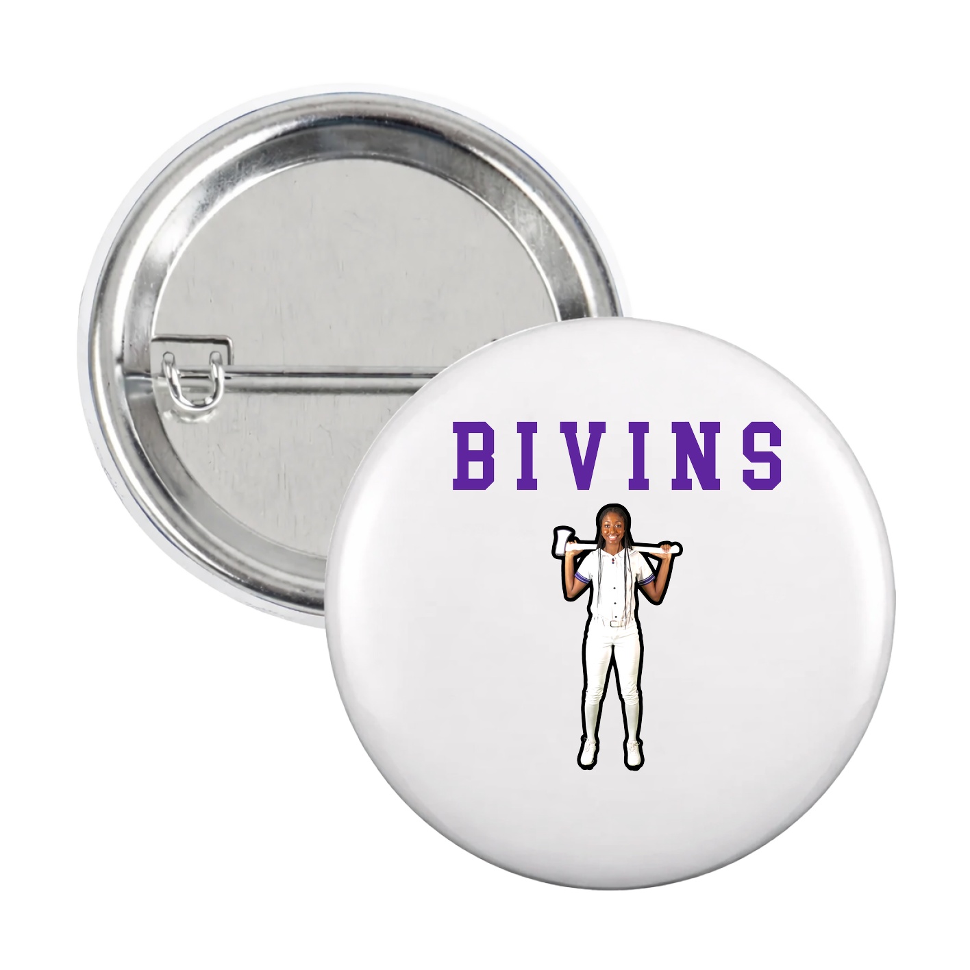 Game Day Button — Shirsey in White
