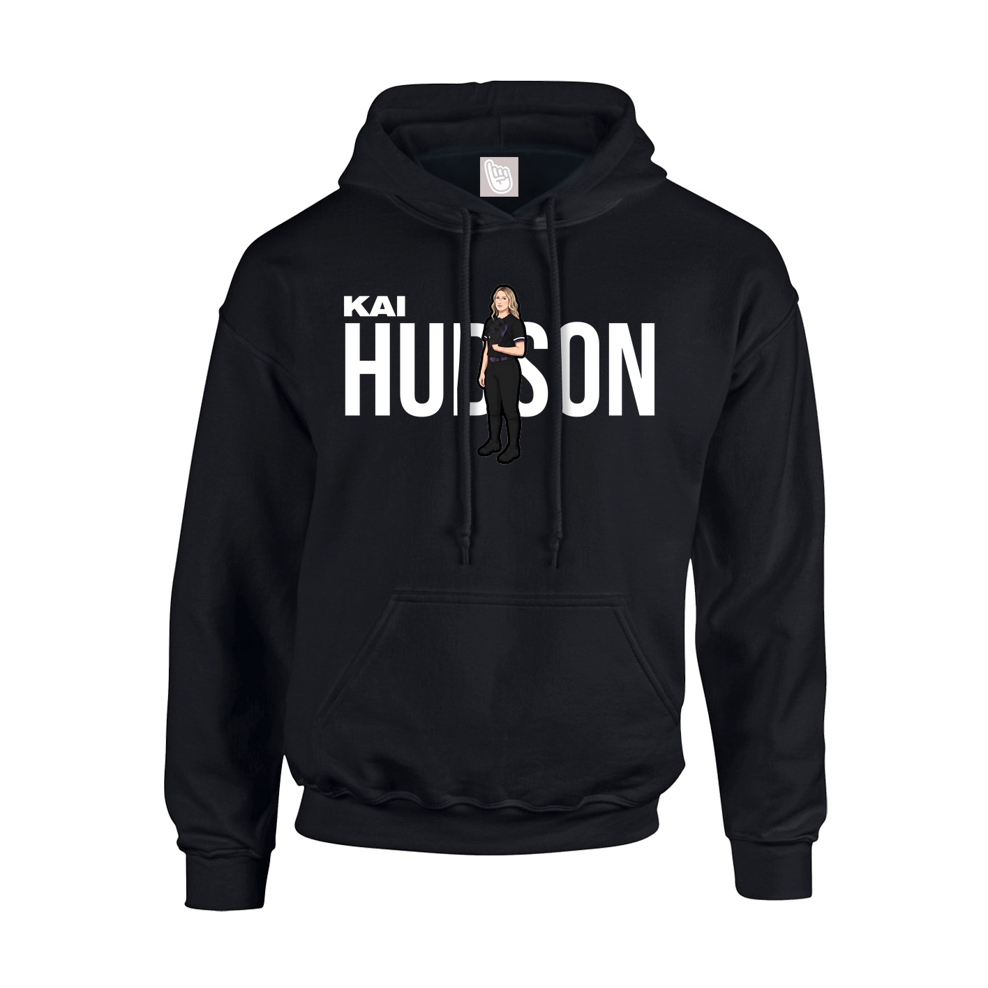 Hoodie — Player Name in Black
