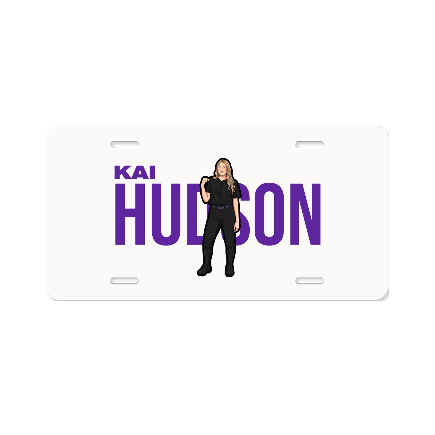 License Plate — Player Name in Classic