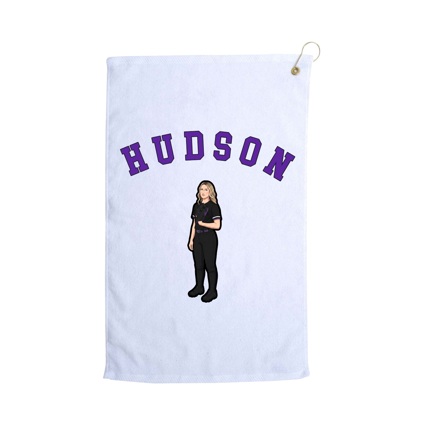 Golf Towel — Shirsey Arch in White