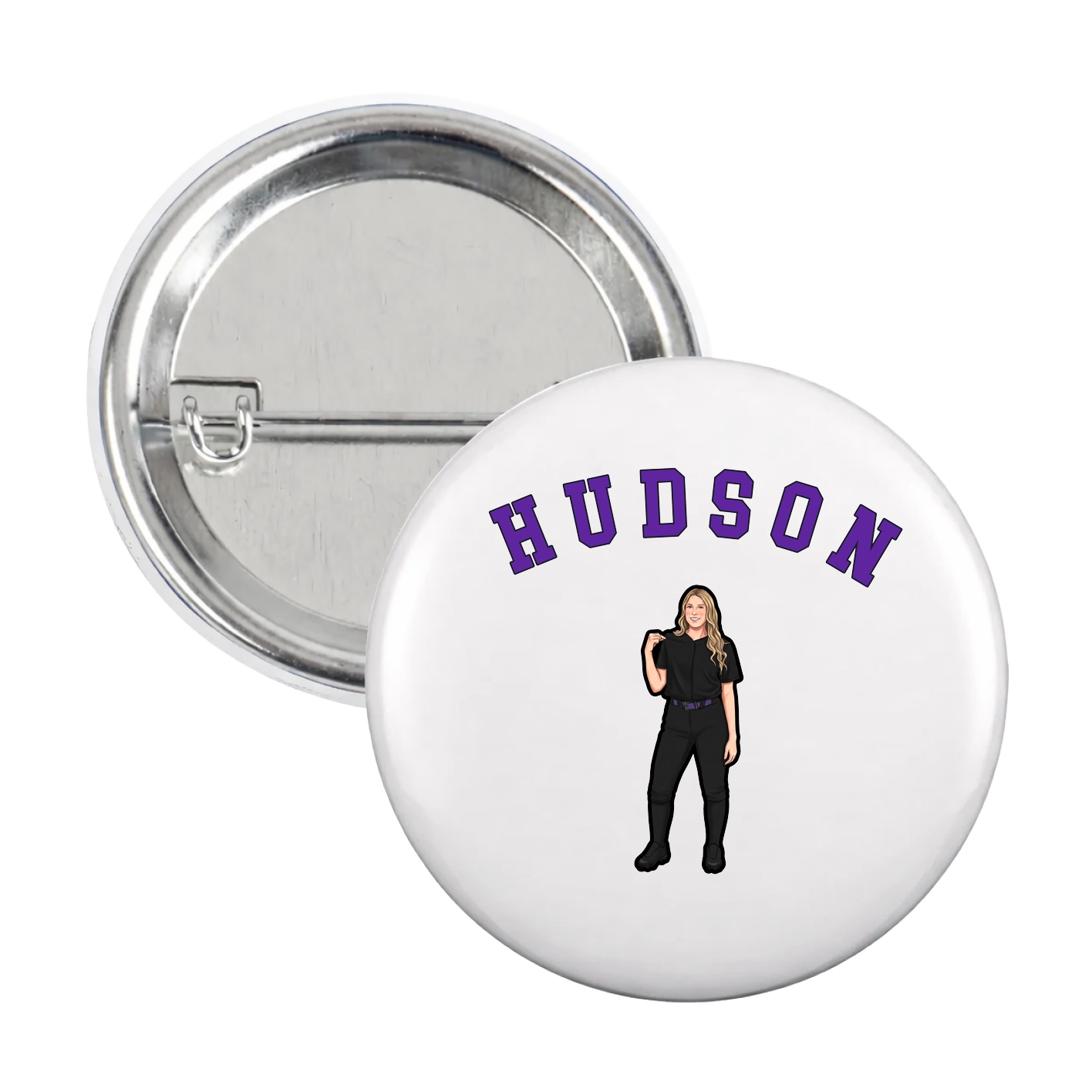 Game Day Button — Shirsey Arch in White
