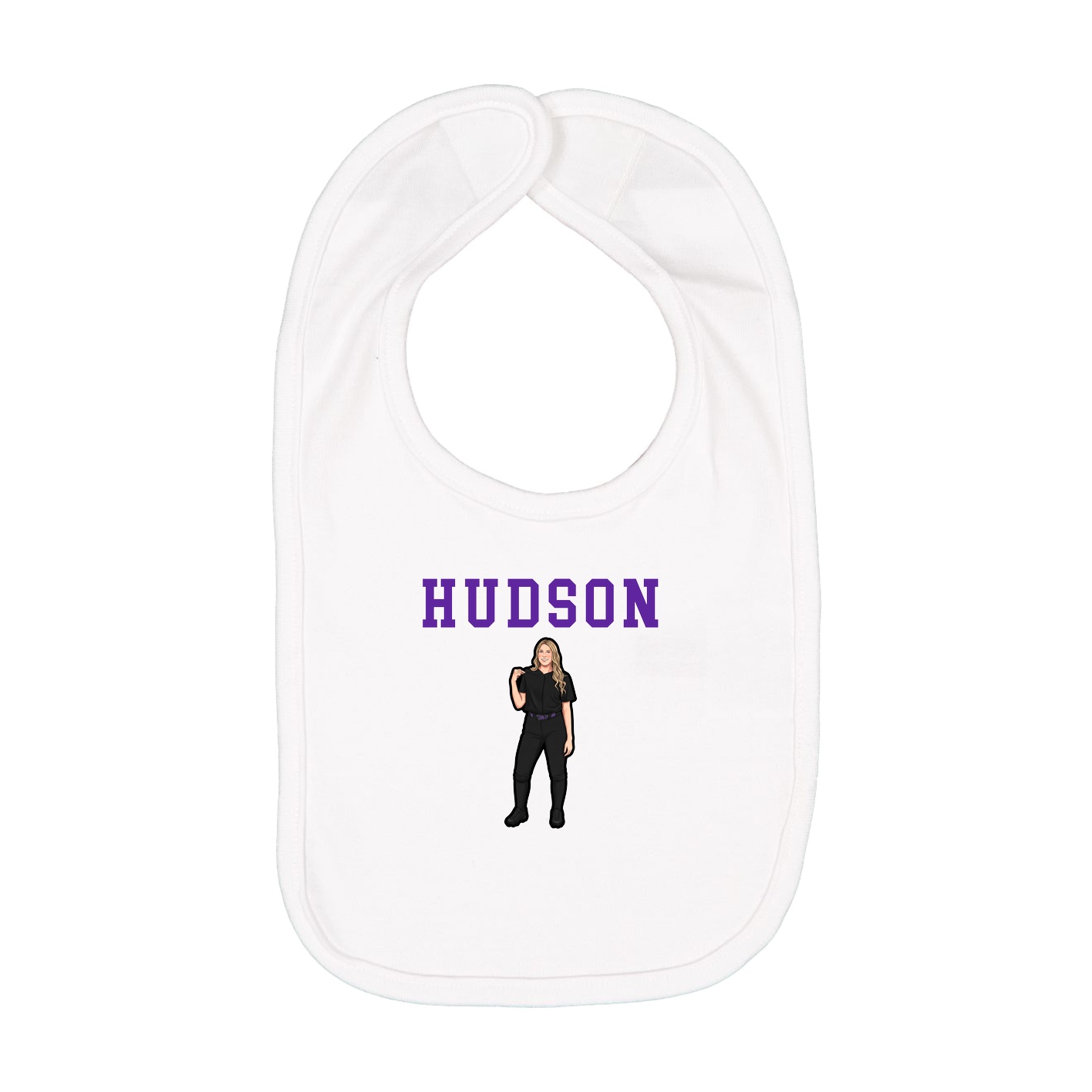 Infant Bib — Shirsey in White