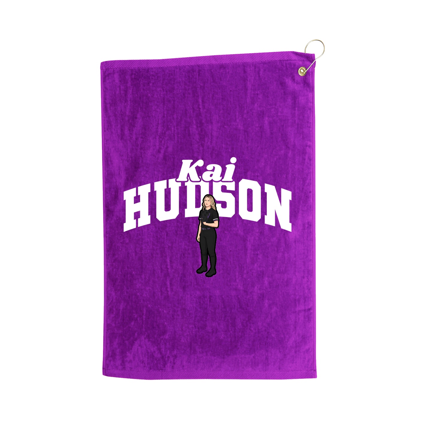 Golf Towel — Signature Arch in Purple