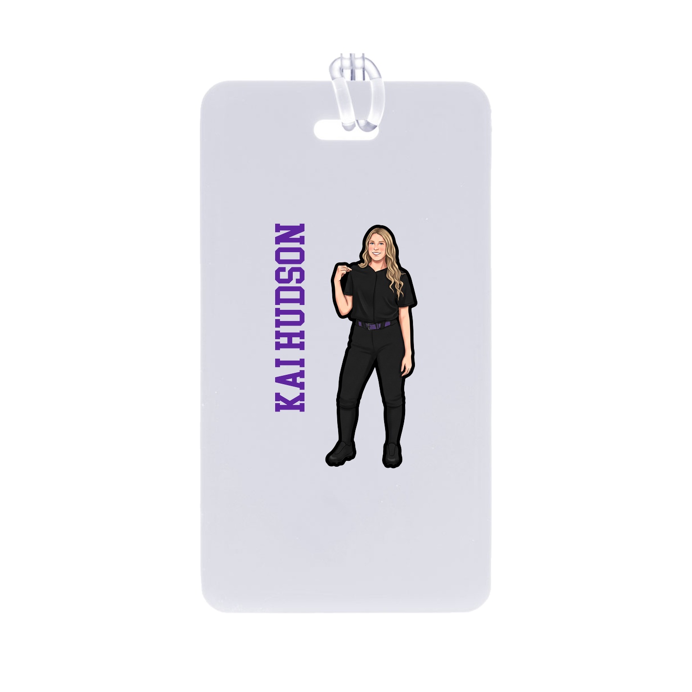 Bag Tag — Name Vertical in Classic