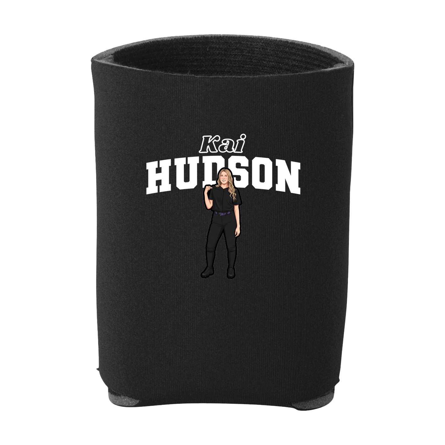 Can Holder — Name Arch in Black
