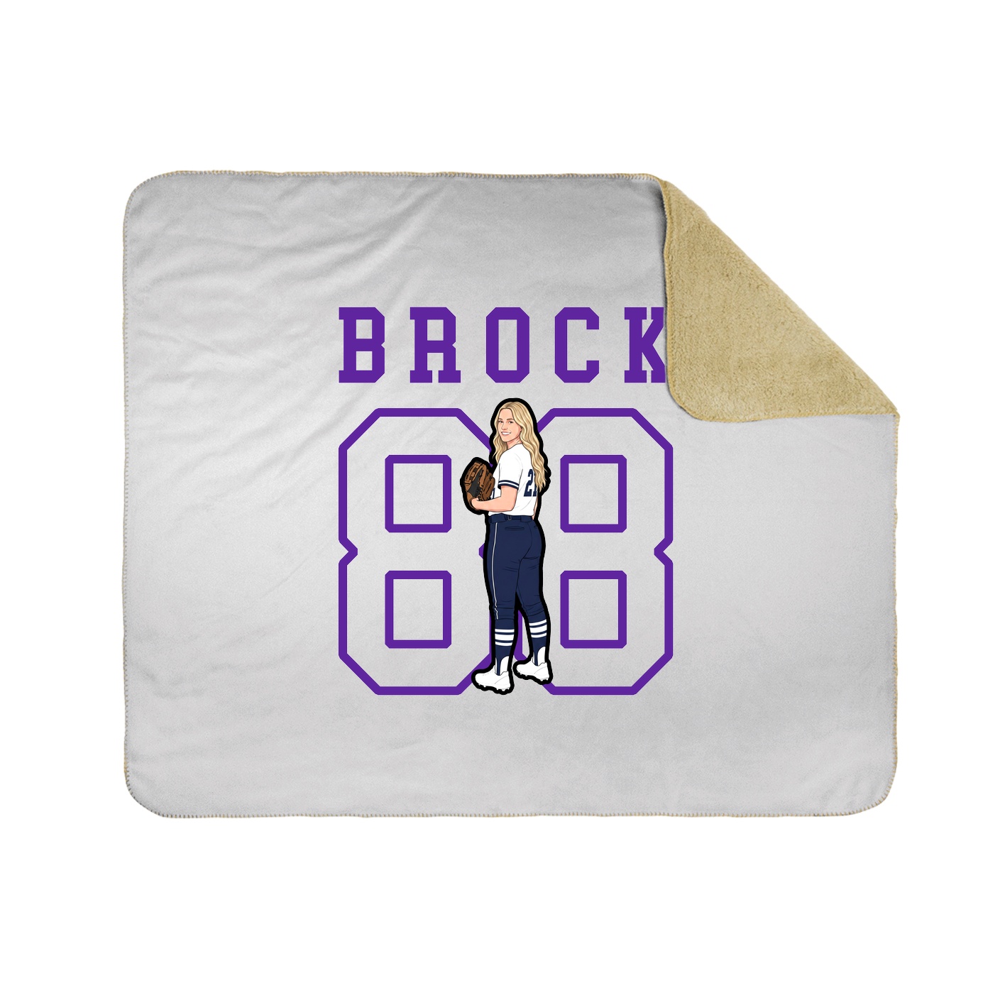Throw Blanket — Shirsey in White