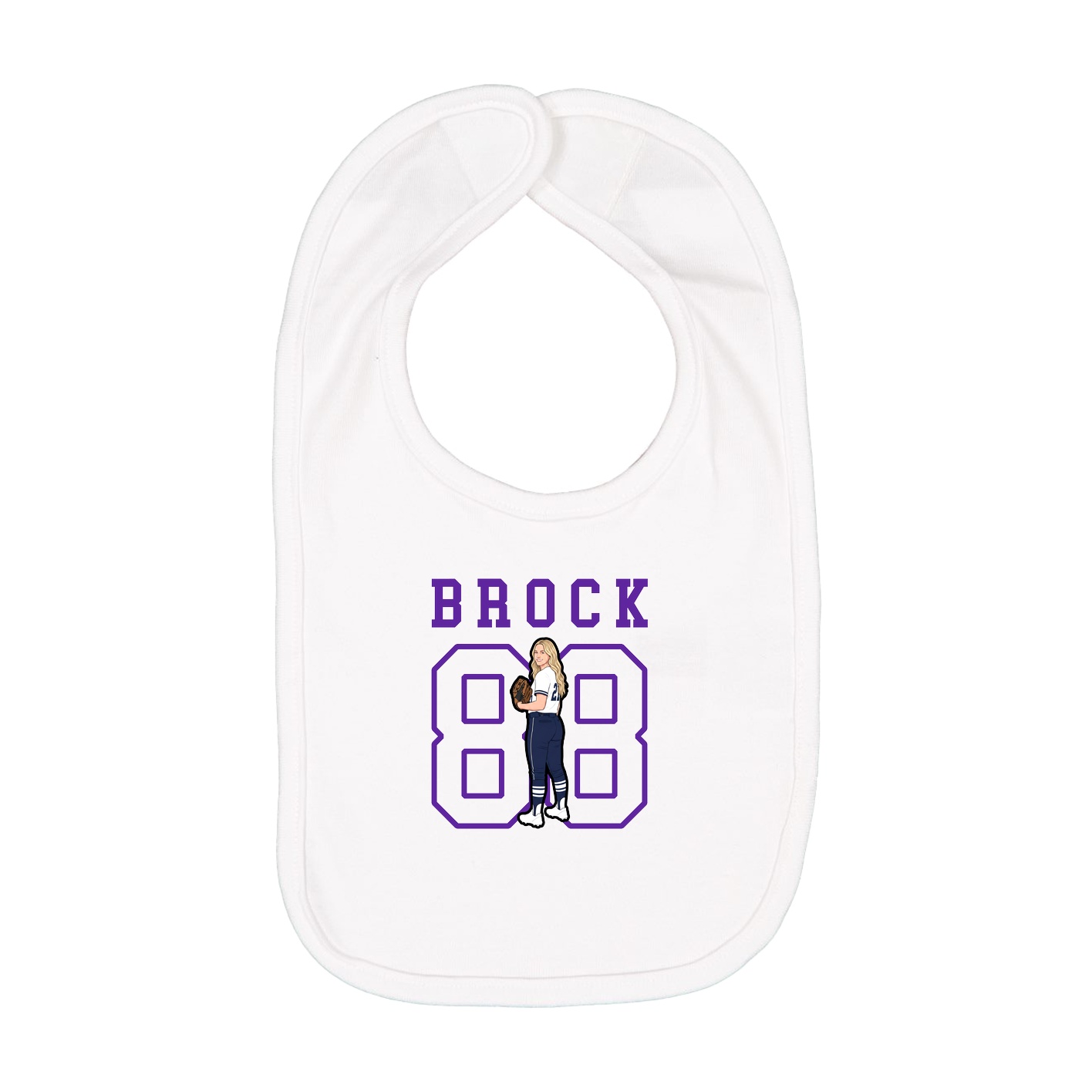 Infant Bib — Shirsey in White
