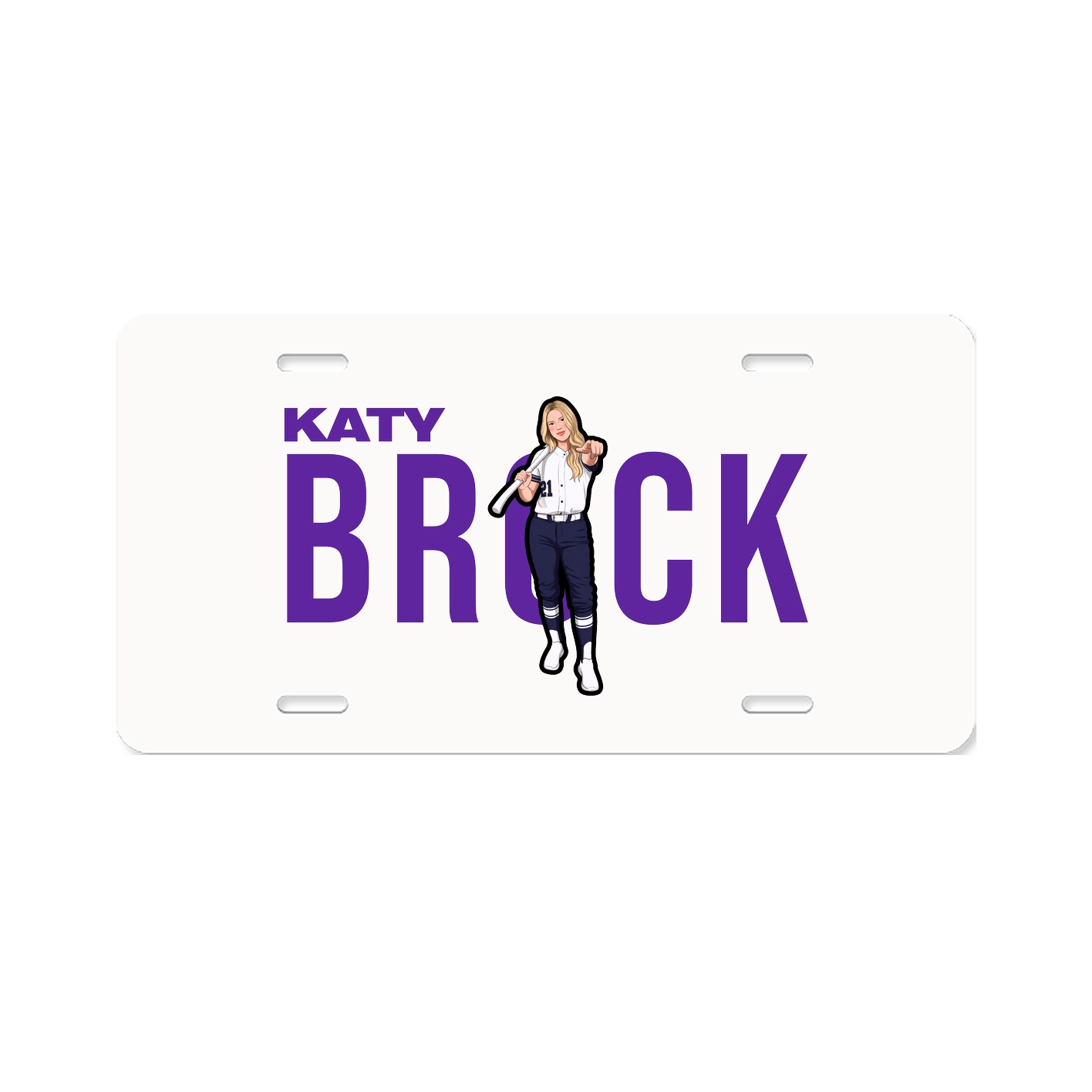 License Plate — Player Name in Classic