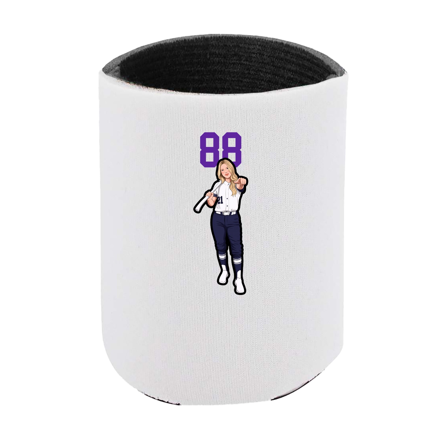 Can Holder — Number Top in White
