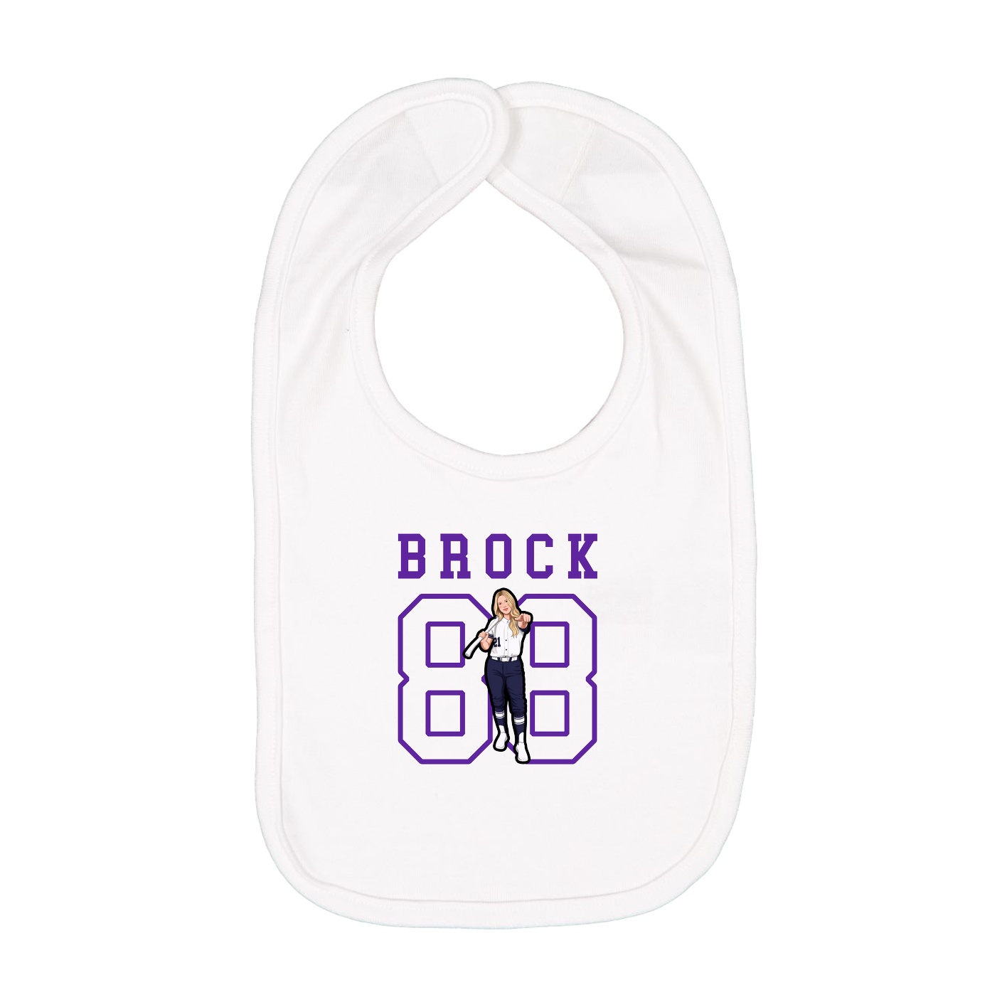 Infant Bib — Shirsey in White