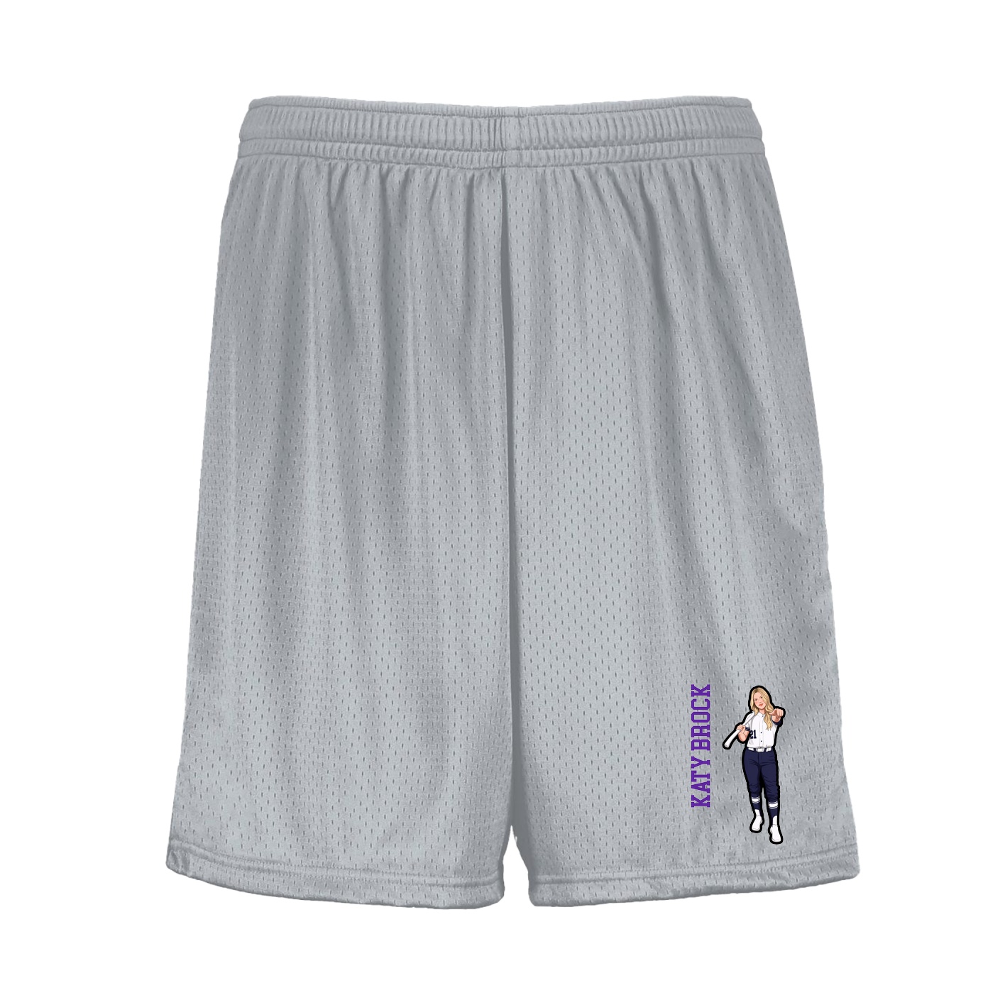 Shorts — Name Vertical in Silver